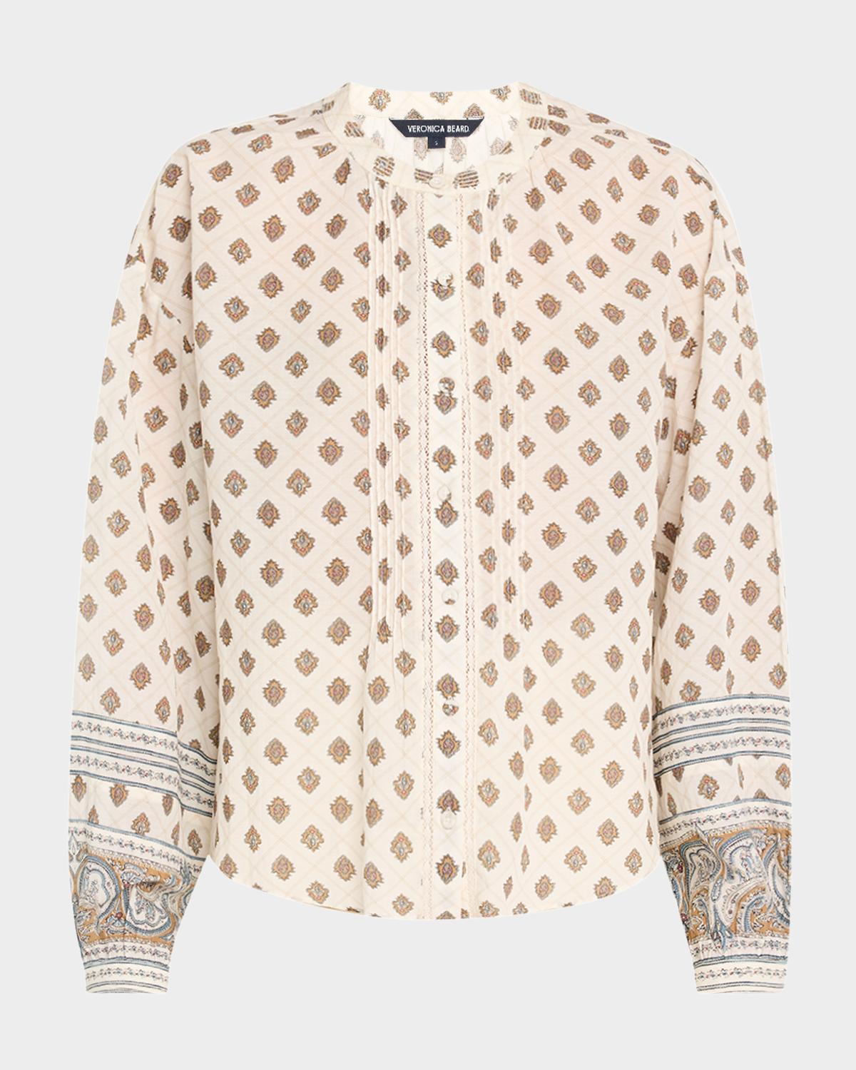Lollie Button-Front Blouse