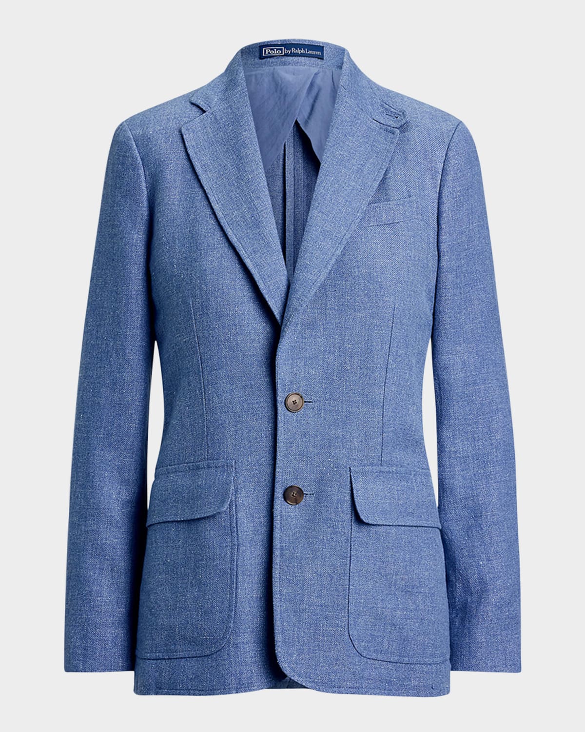 Polo Ralph Lauren Linen-cotton Twill Blazer In Blue