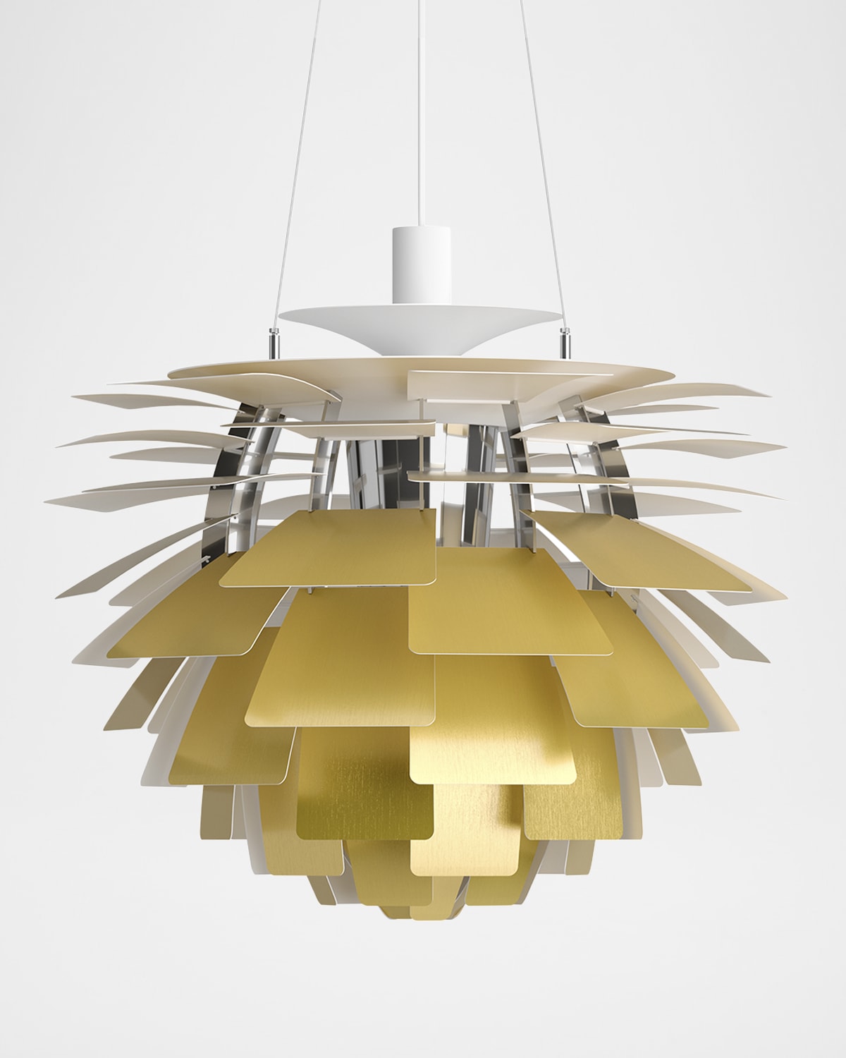 Louis Poulsen Ph 24" Artichoke Pendant In Brass