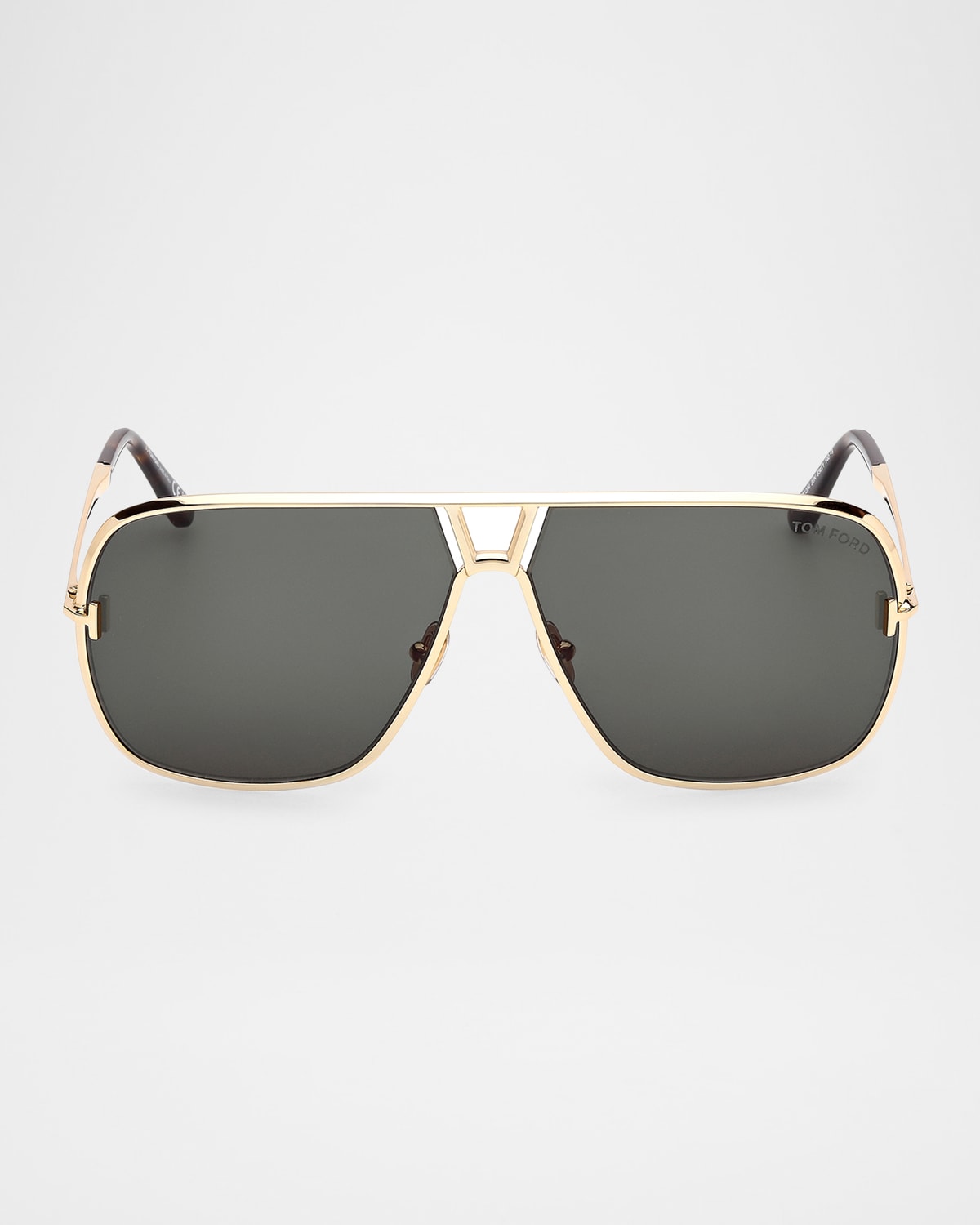 Tom Ford Ft1204 Stavros Sunglasses Gold In Green