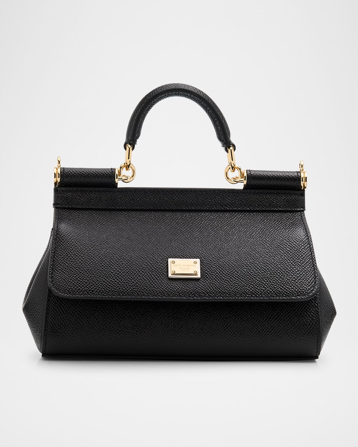 Dolce & Gabbana Medium Sicily Elongated Top-handle Bag In Gray