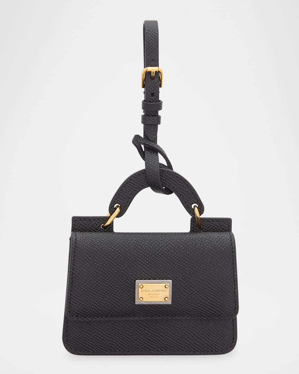 Dolce & Gabbana Sicily Bag Charm In Black