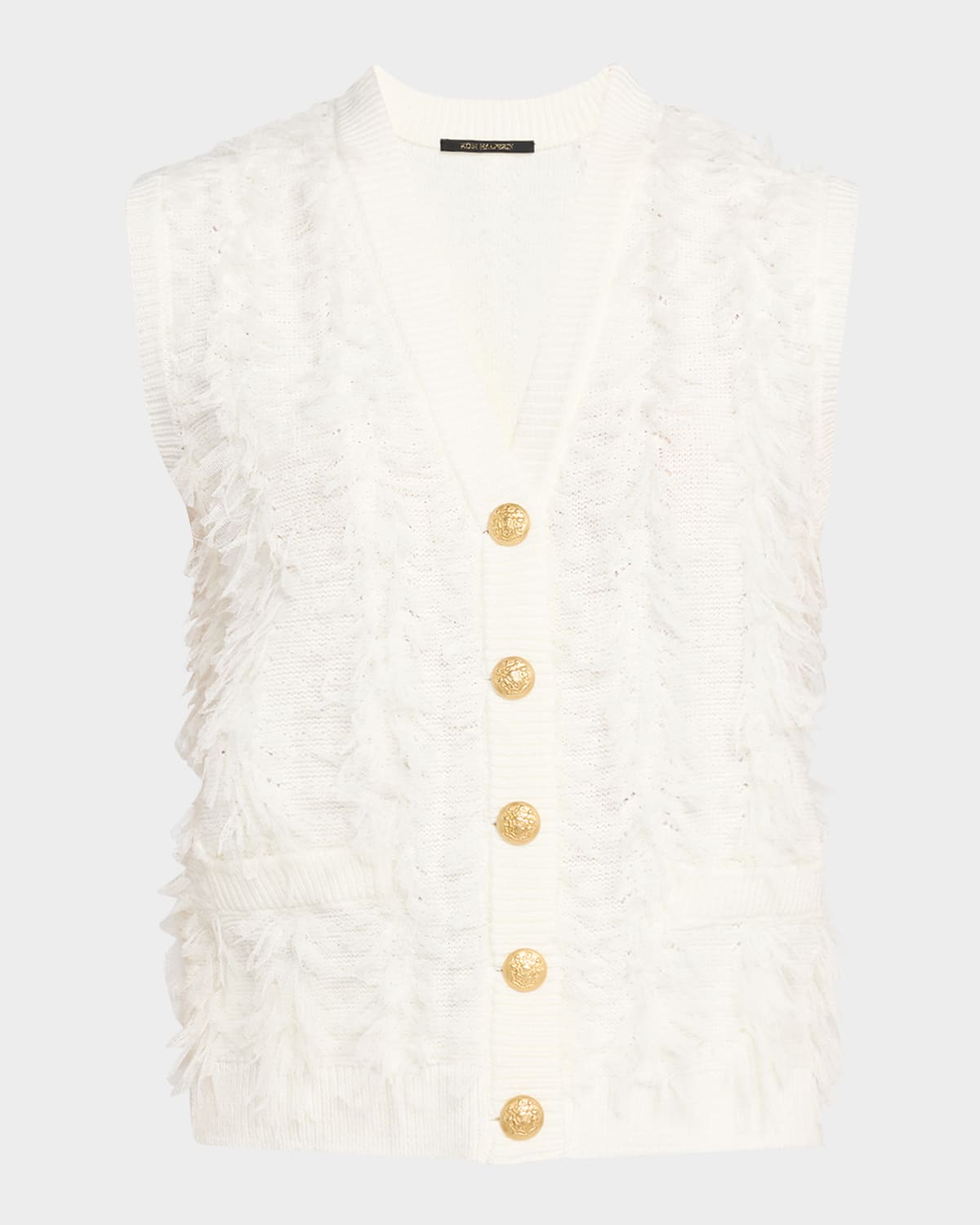 Sterling Fringe Knit Sweater Vest
