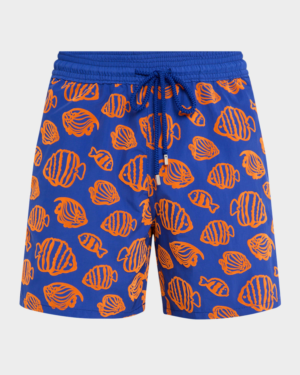 Vilebrequin Mens Marrakech Moorea Graphic-print Swim Shorts Xxl In Blue