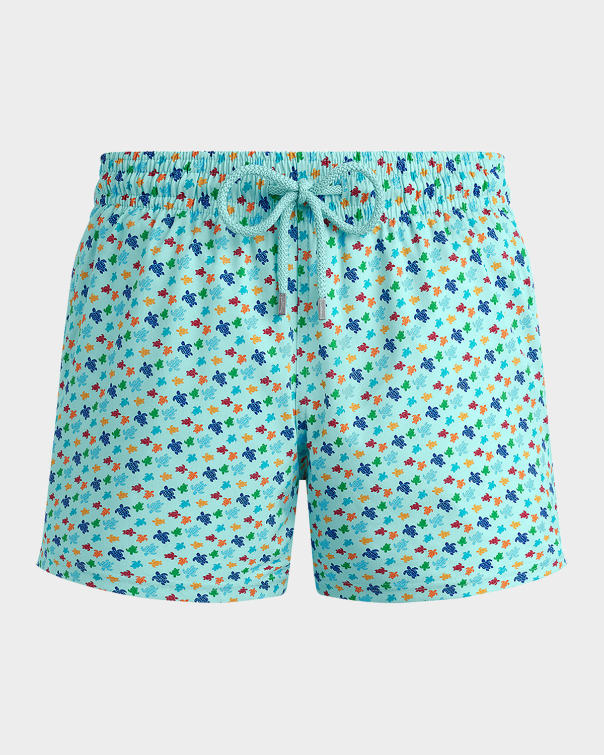 Vilebrequin Micro Ronde Des Tortues Rainbow Stretch Short Swim Shorts In Pacific Bl