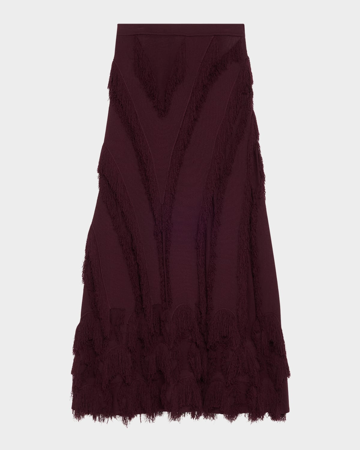 Ulla Johnson Astrid Macrame Fringe Knit Maxi Skirt