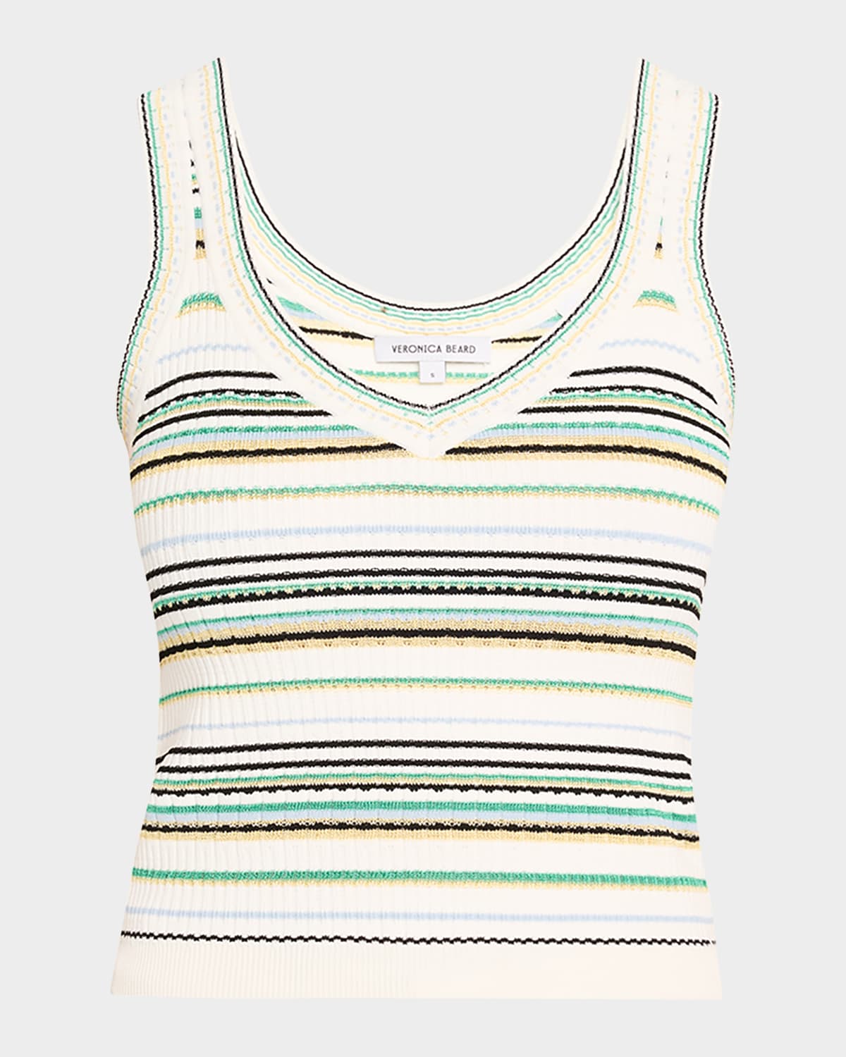 Veronica Beard Carlin Knit Tank Top In Multi
