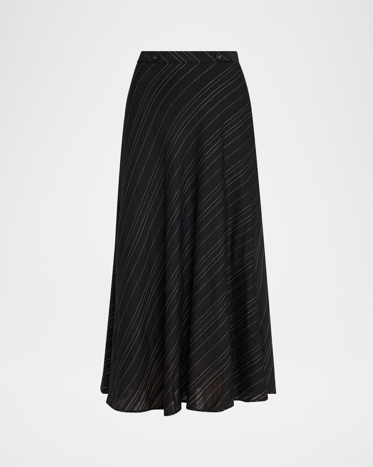 Kaia Woven Stripe Midi Skirt