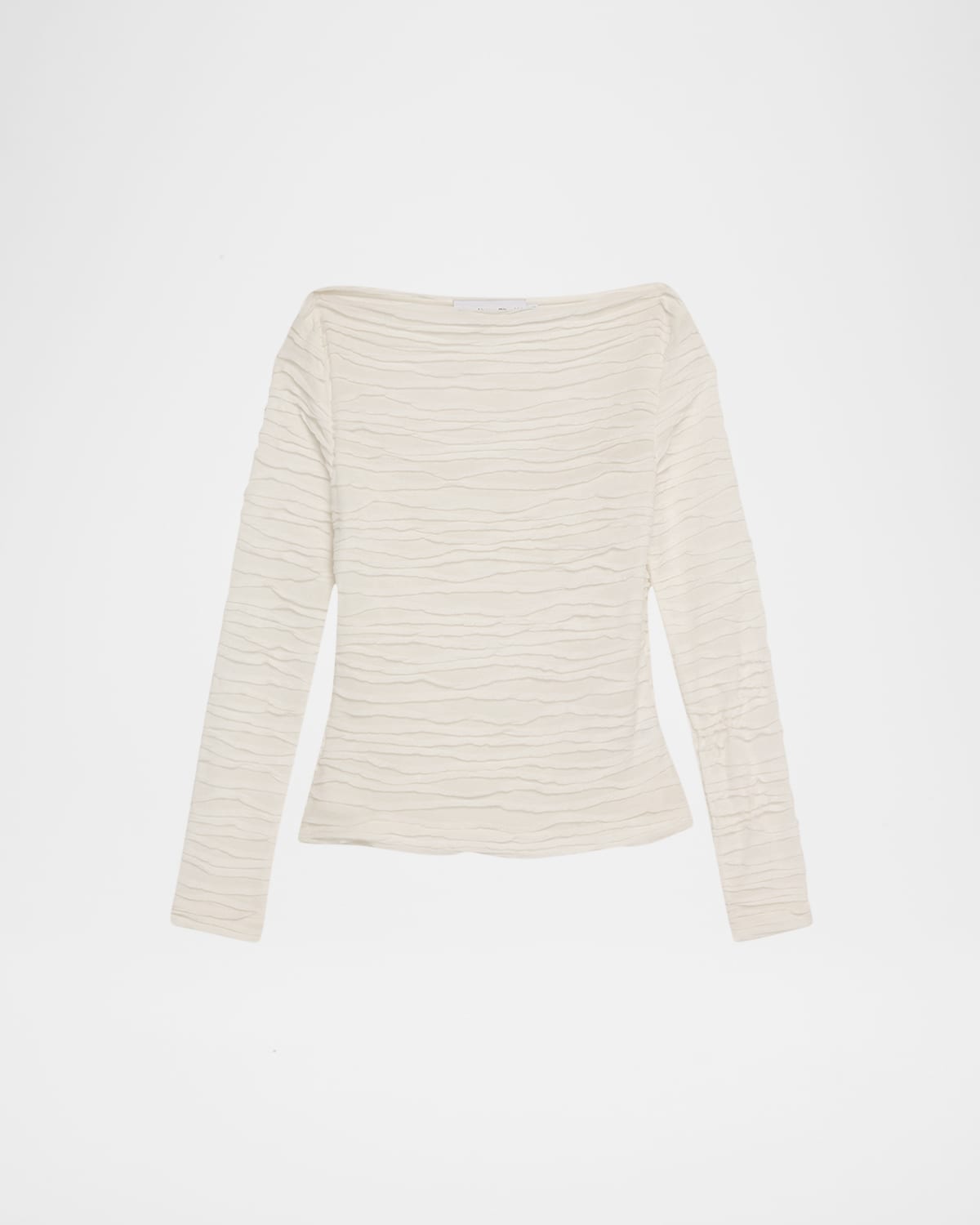 Proenza Schouler White Label Paloma Long-sleeve Textured Top In White