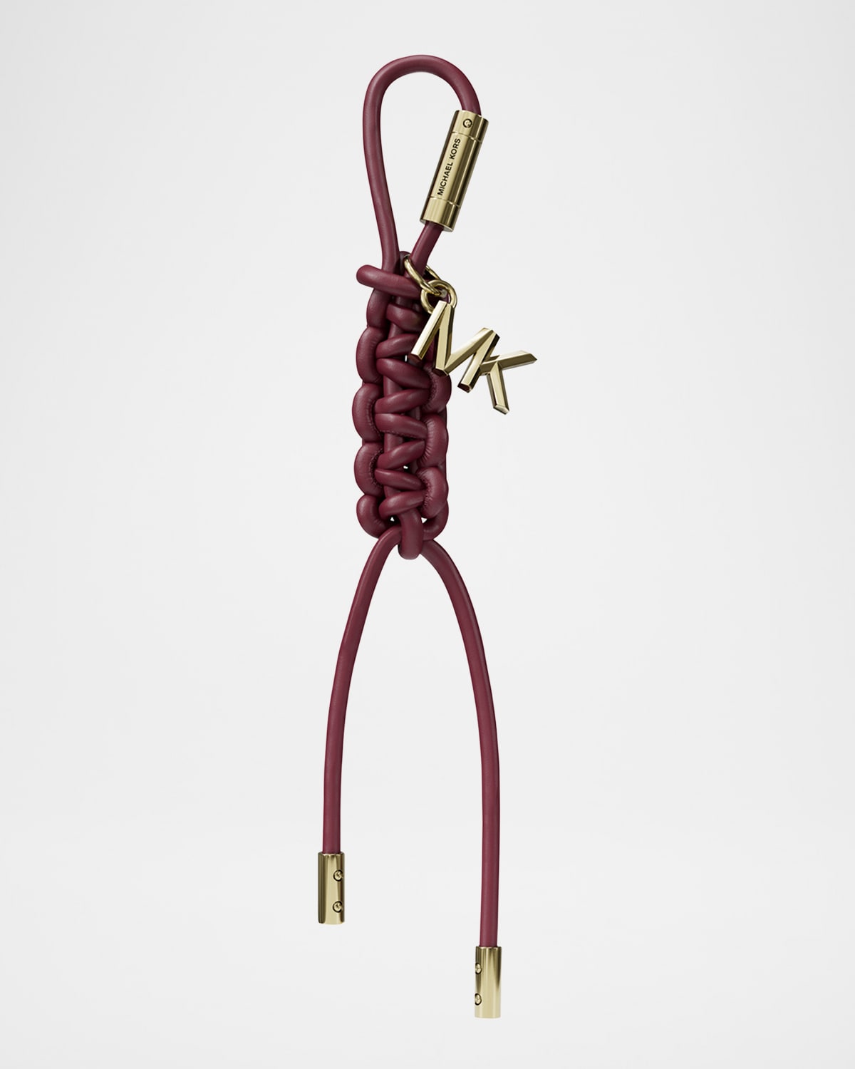 Michael Michael Kors Braided Bag Charm In Mulberry