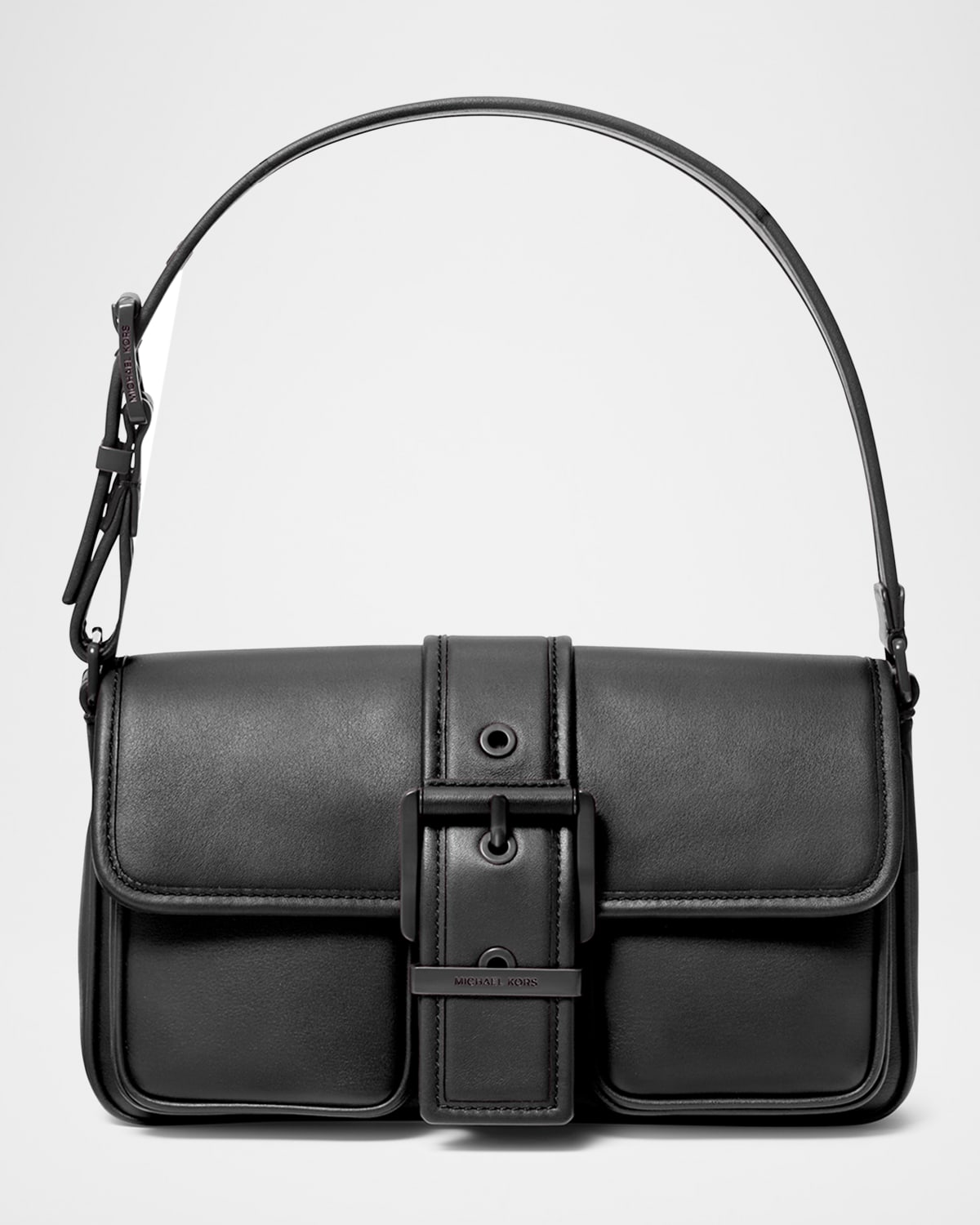 Michael Michael Kors Colby Medium Buckle Leather Shoulder Bag