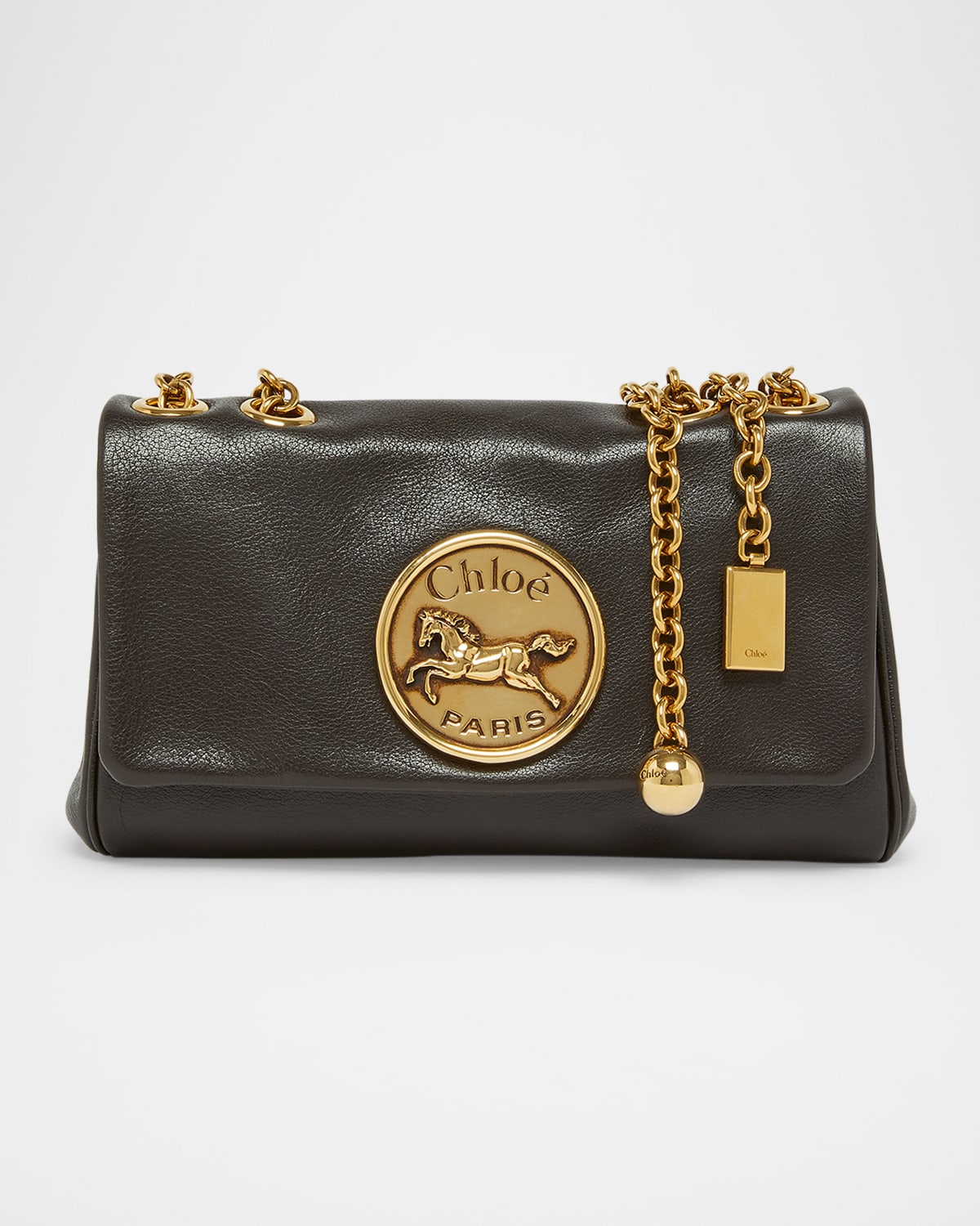 Chloé Heritage Small Crossbody Bag In Grained Leather