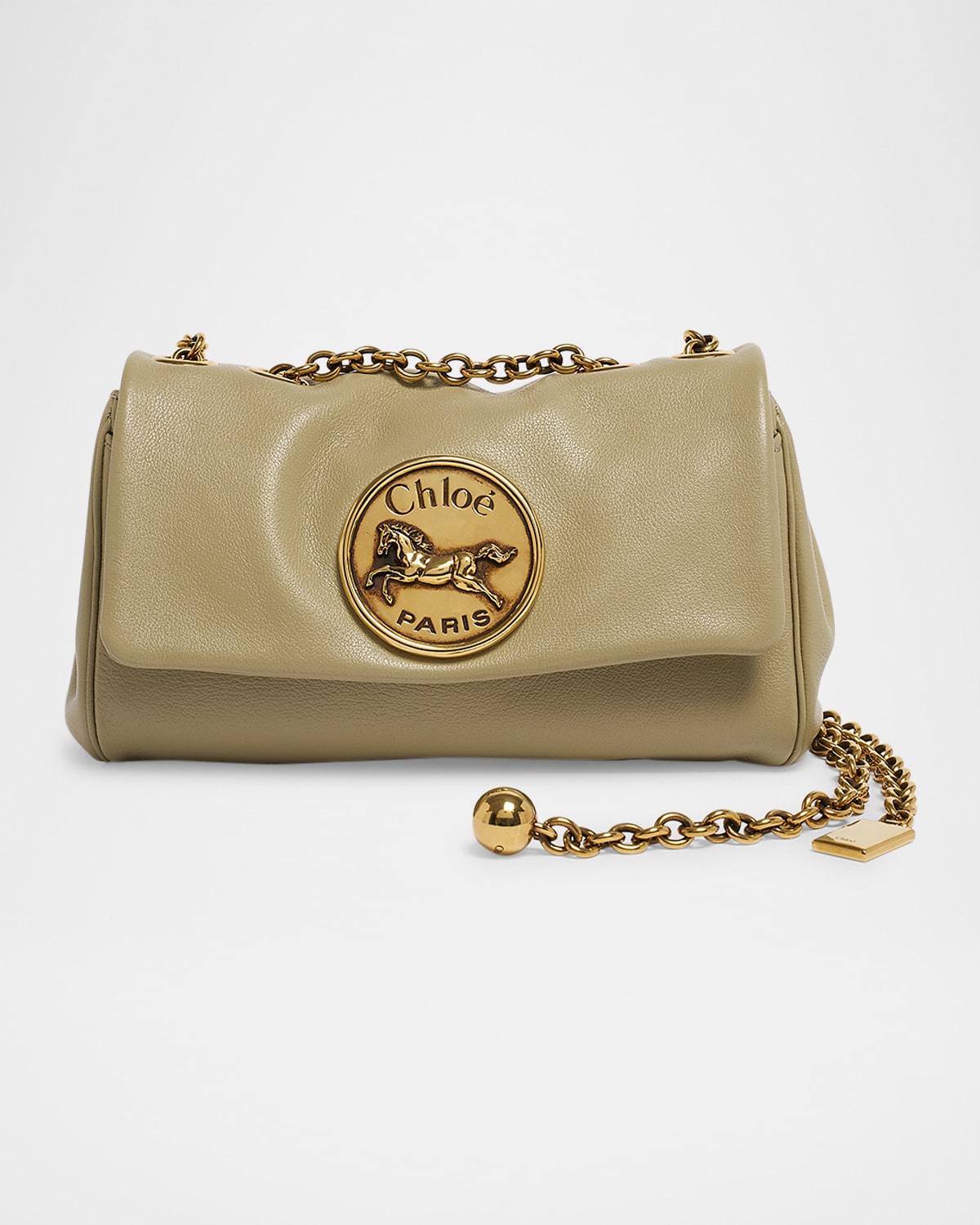 Chloé Heritage Small Crossbody Bag In Grained Leather