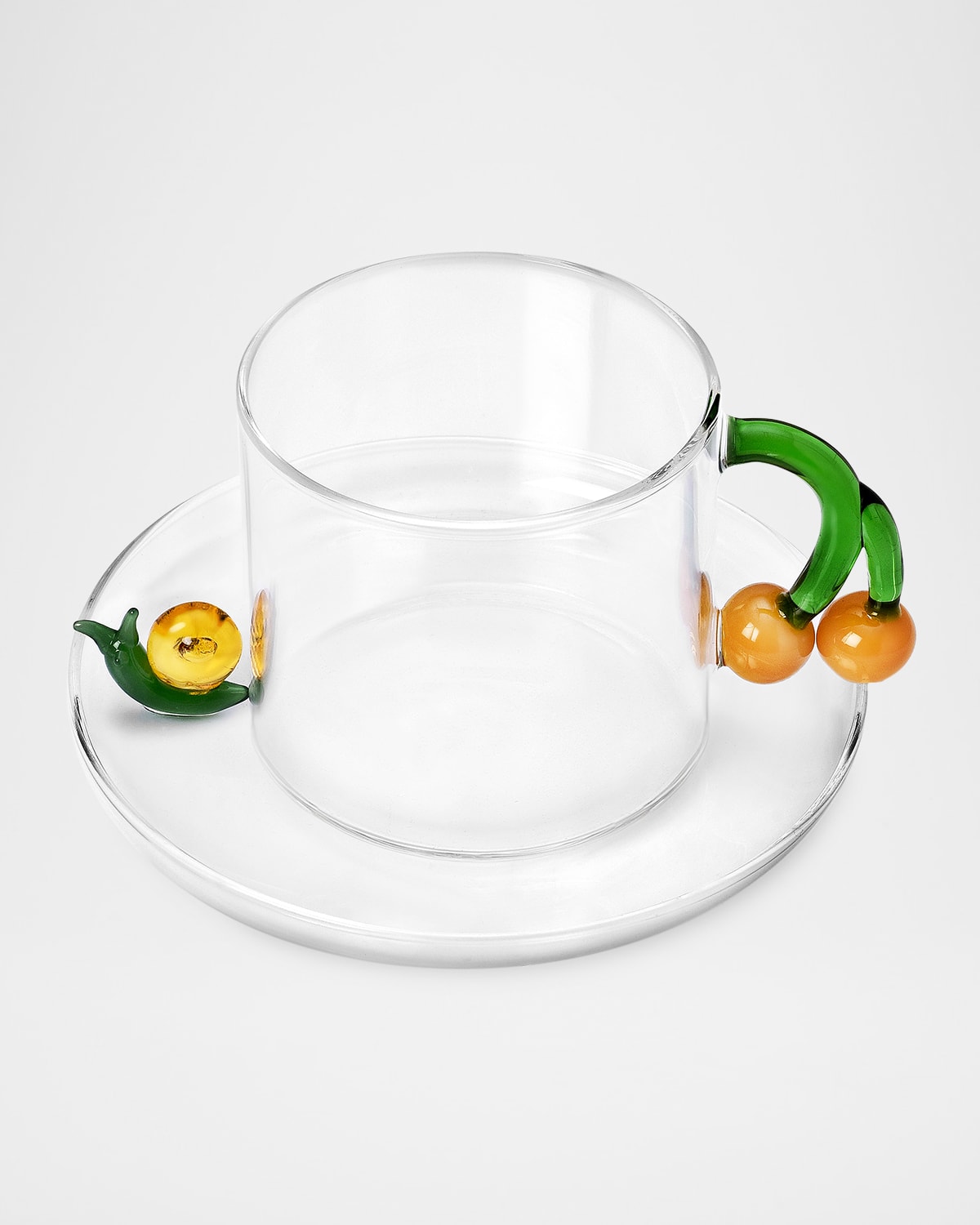 Ichendorf Fruits & Flowers Teacup With Saucer, 10.1 oz