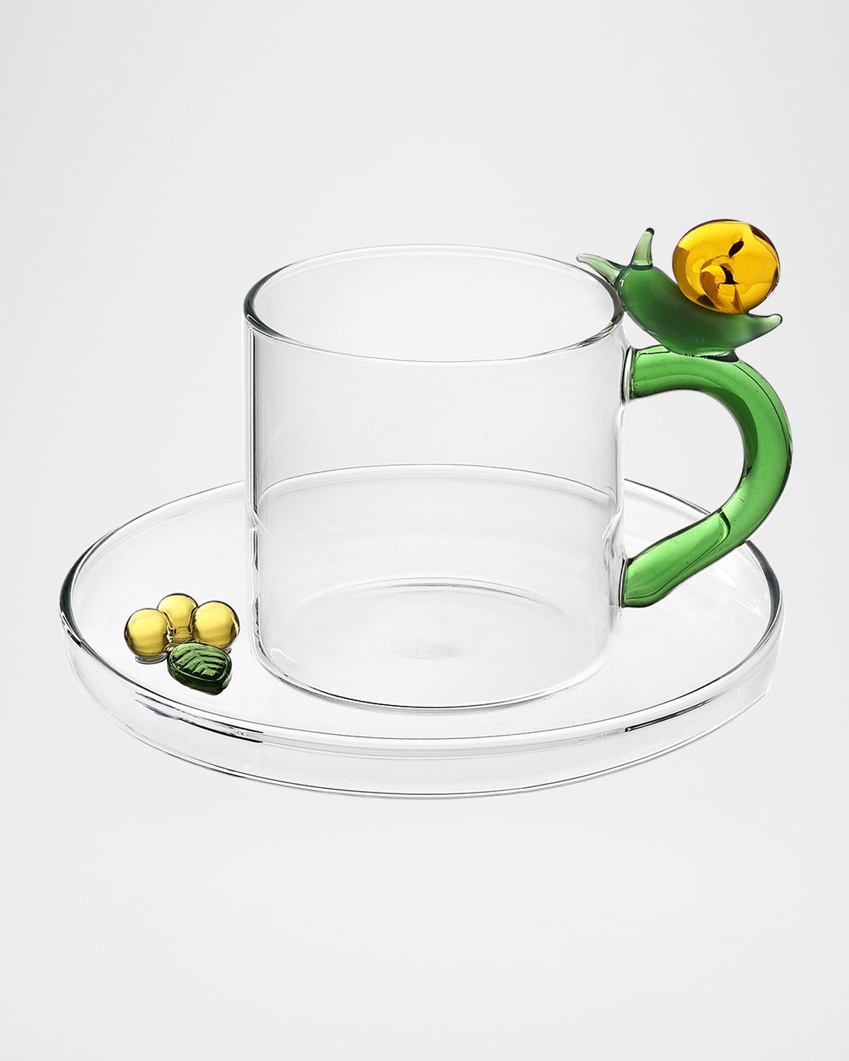 Ichendorf Fruits & Flowers Coffee Cup With Saucer, 3.4 Oz.