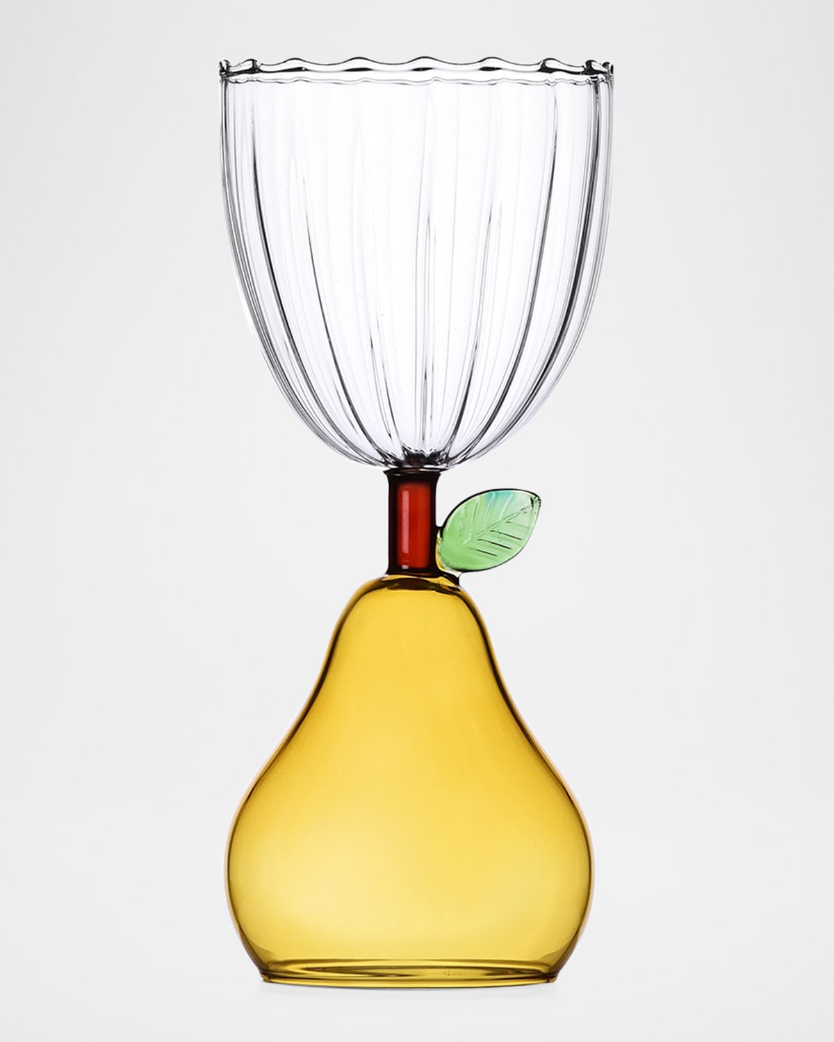 Ichendorf Fruits & Flowers Stemmed Pear Glass, 10.1 oz