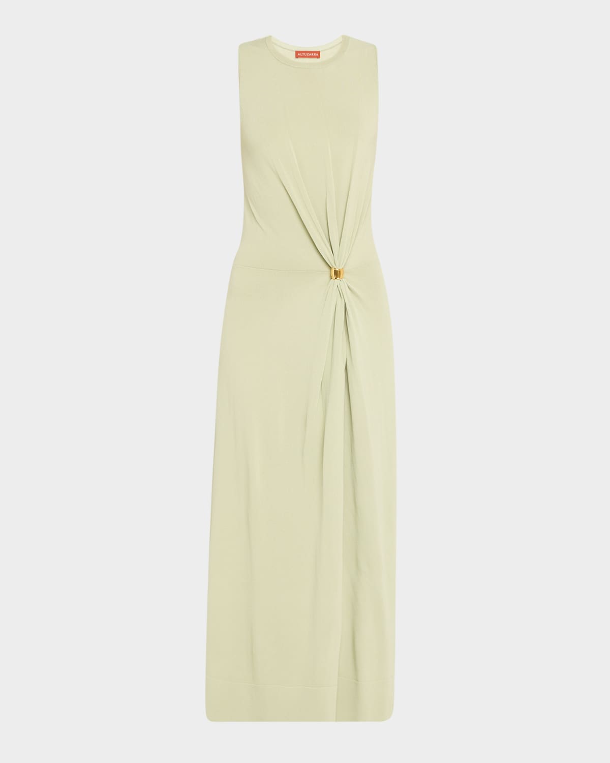ALTUZARRA SARALIEN GATHERED SLEEVELESS MAXI DRESS 