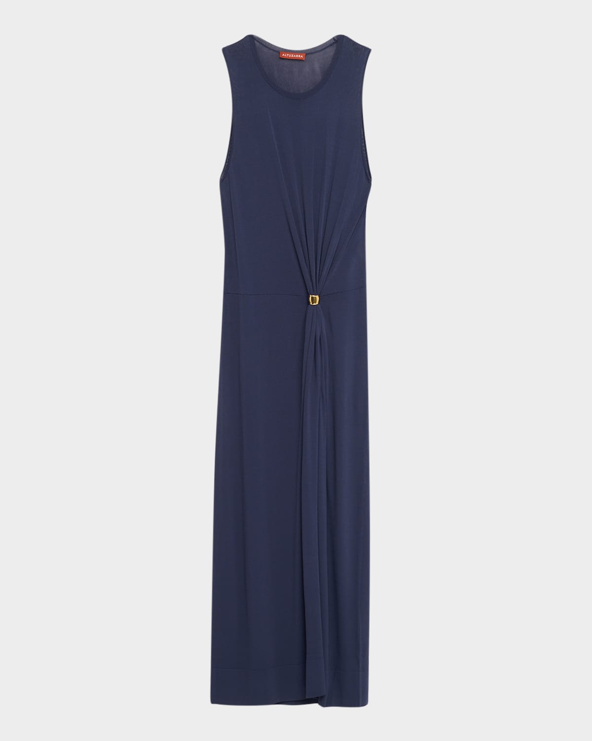 Saralien Gathered Sleeveless Maxi Dress