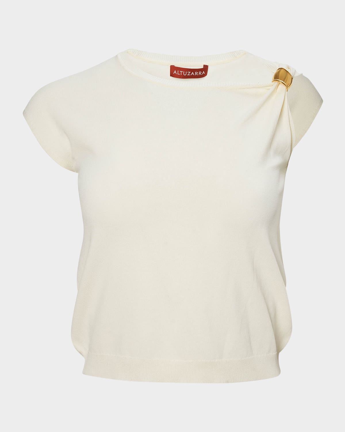 Rinaldi Gathered Ring Knit Top