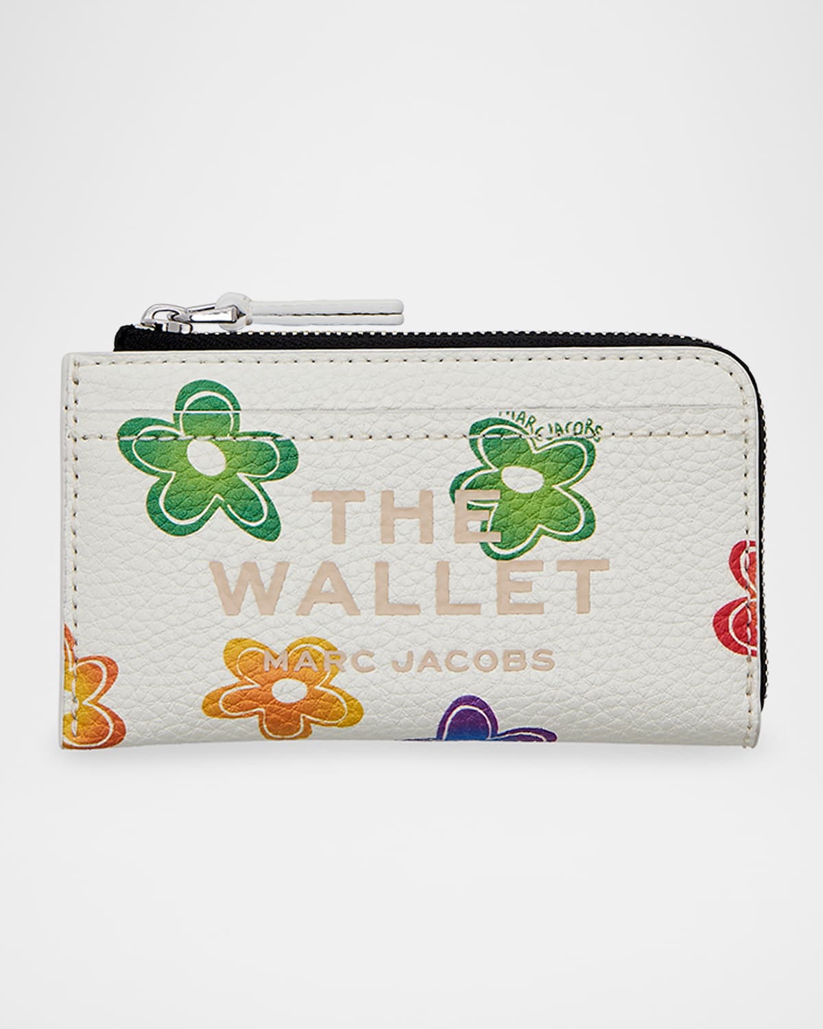 Marc Jacobs The Wild Daisy Top-zip Wallet In Brown