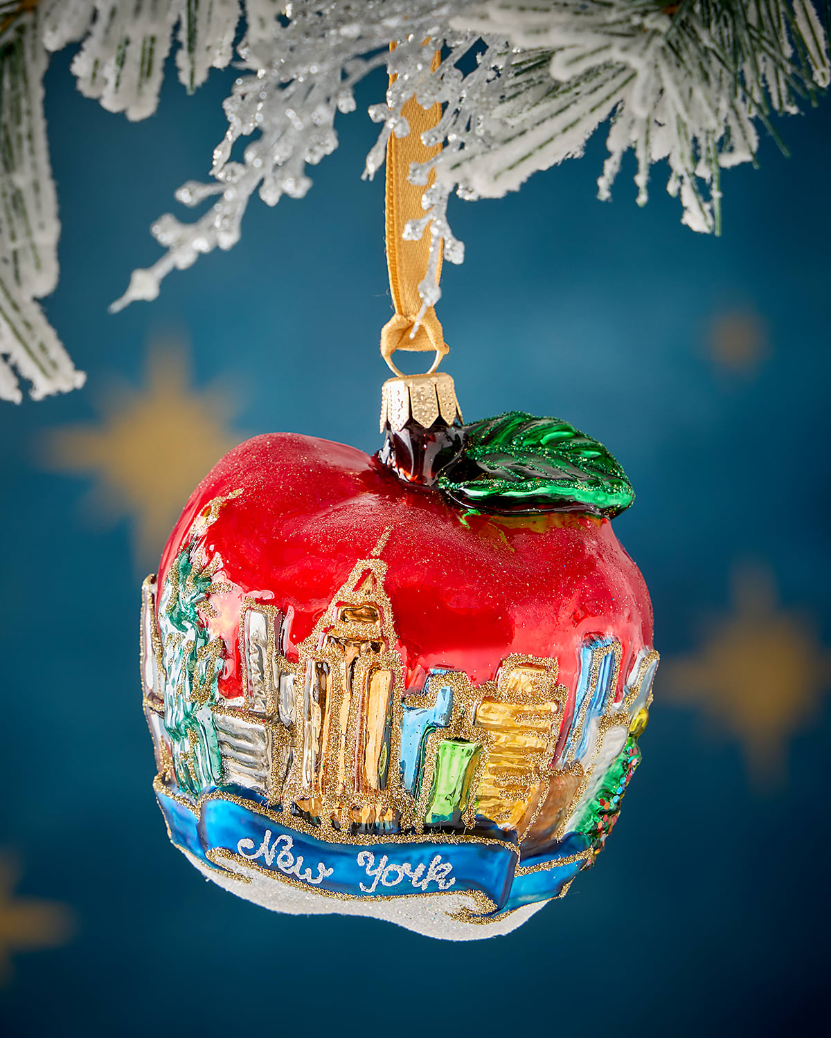 Neiman Marcus Nyc Apple Christmas Ornament