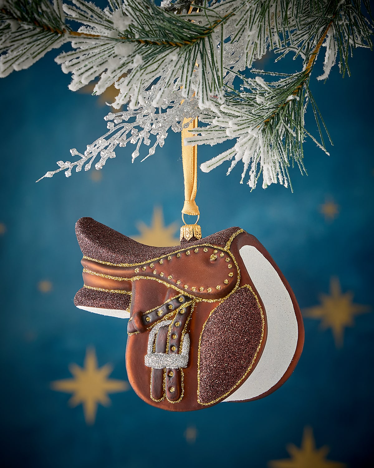 Neiman Marcus English Riding Saddle Christmas Ornament