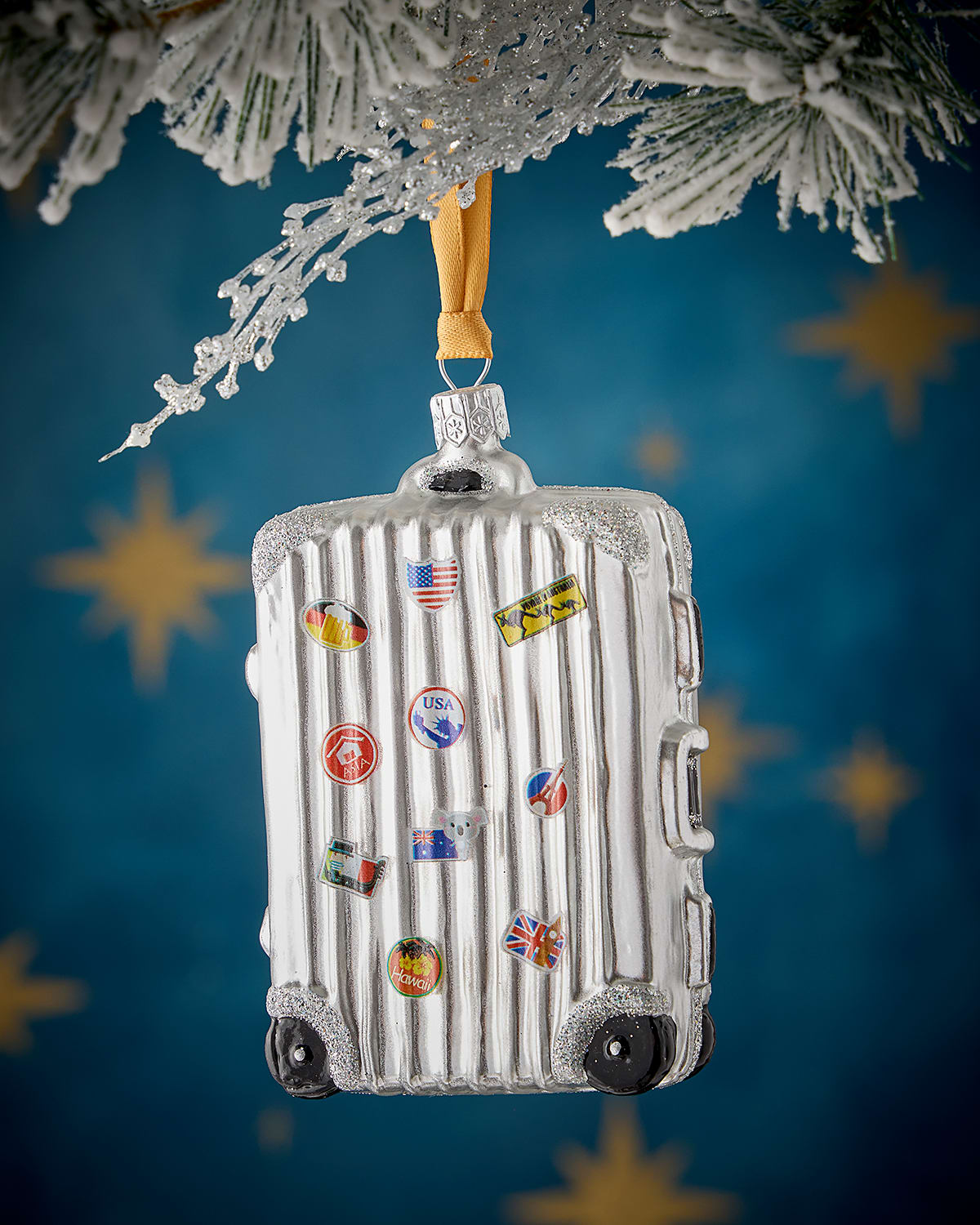 Neiman Marcus Suitcase Christmas Ornament