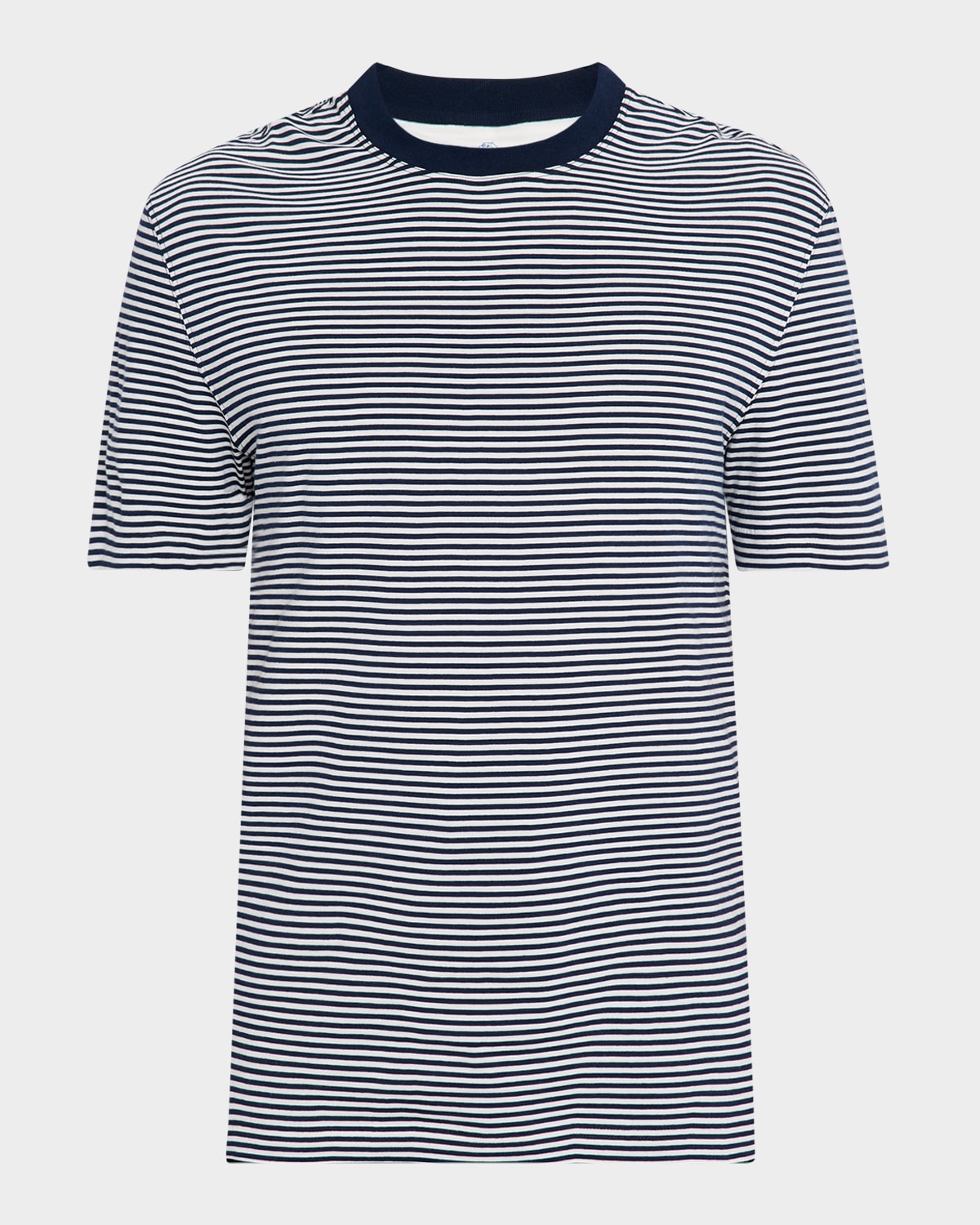 Brunello Cucinelli Men's Stripe Short-sleeve T-shirt
