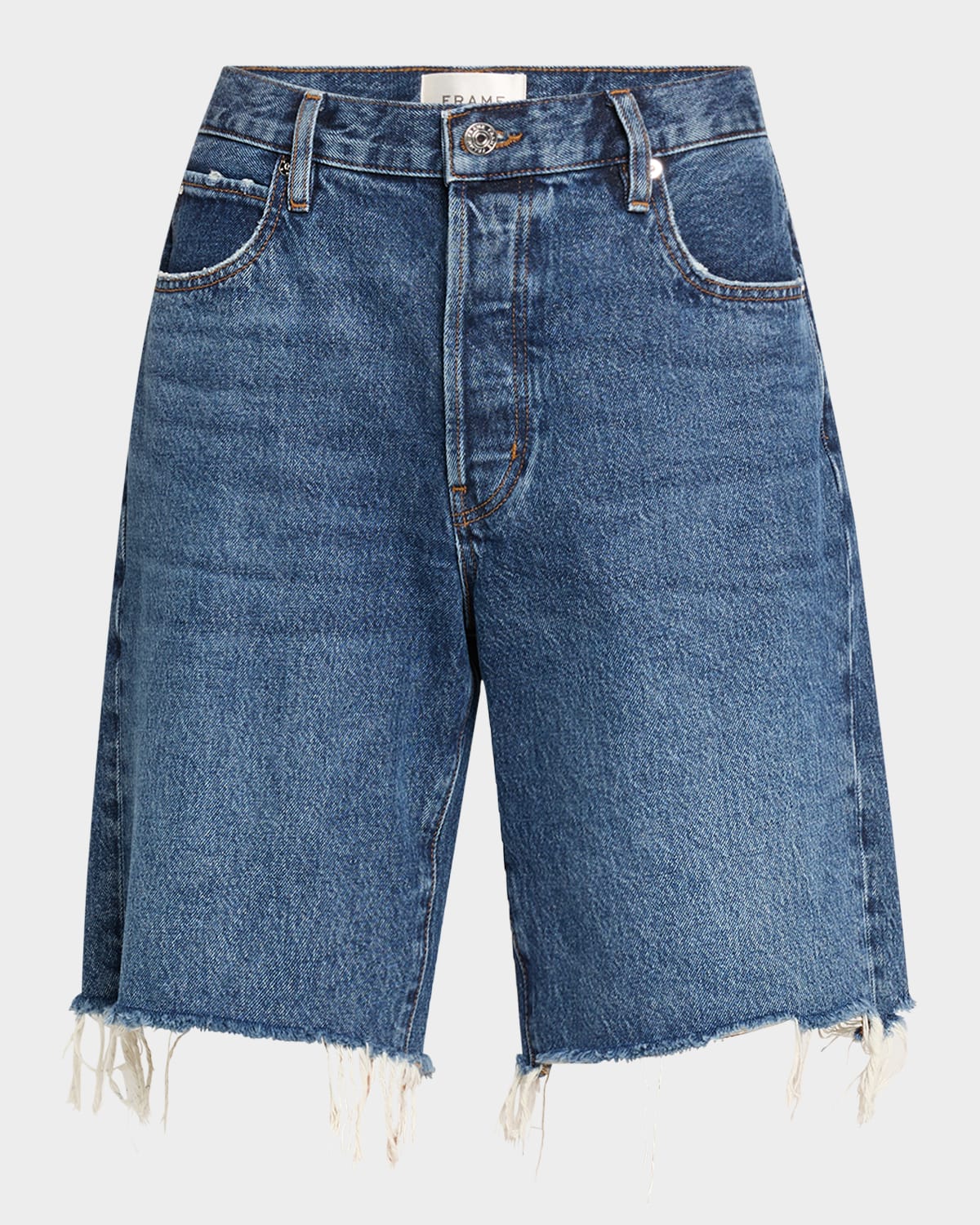Frame The Leisure Denim Shorts In Nostalgia