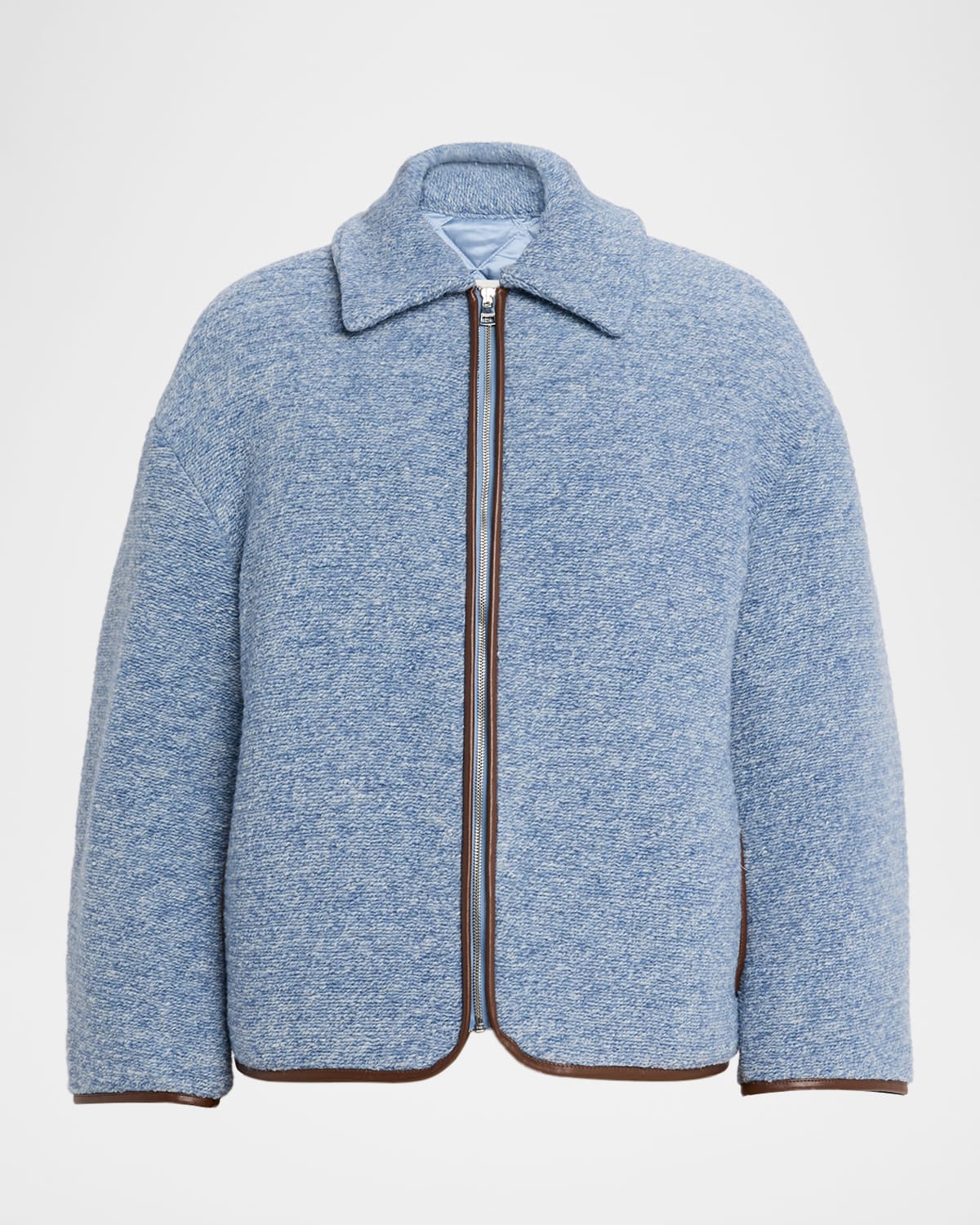 Jw Anderson Textured Zip-front Jacket In Multi