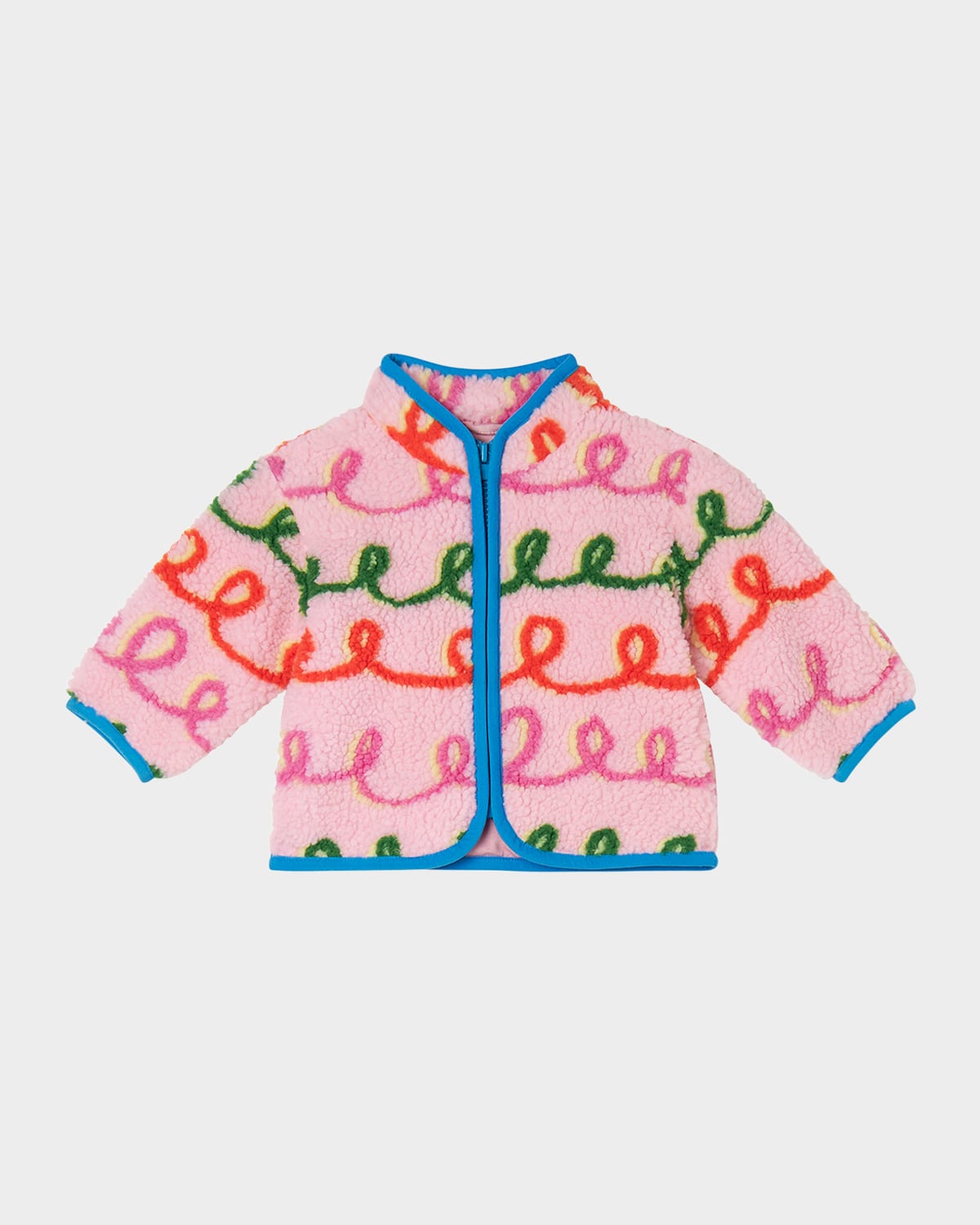Stella Mccartney Girl's Baby Swiggle Teddy Jacket In Pink
