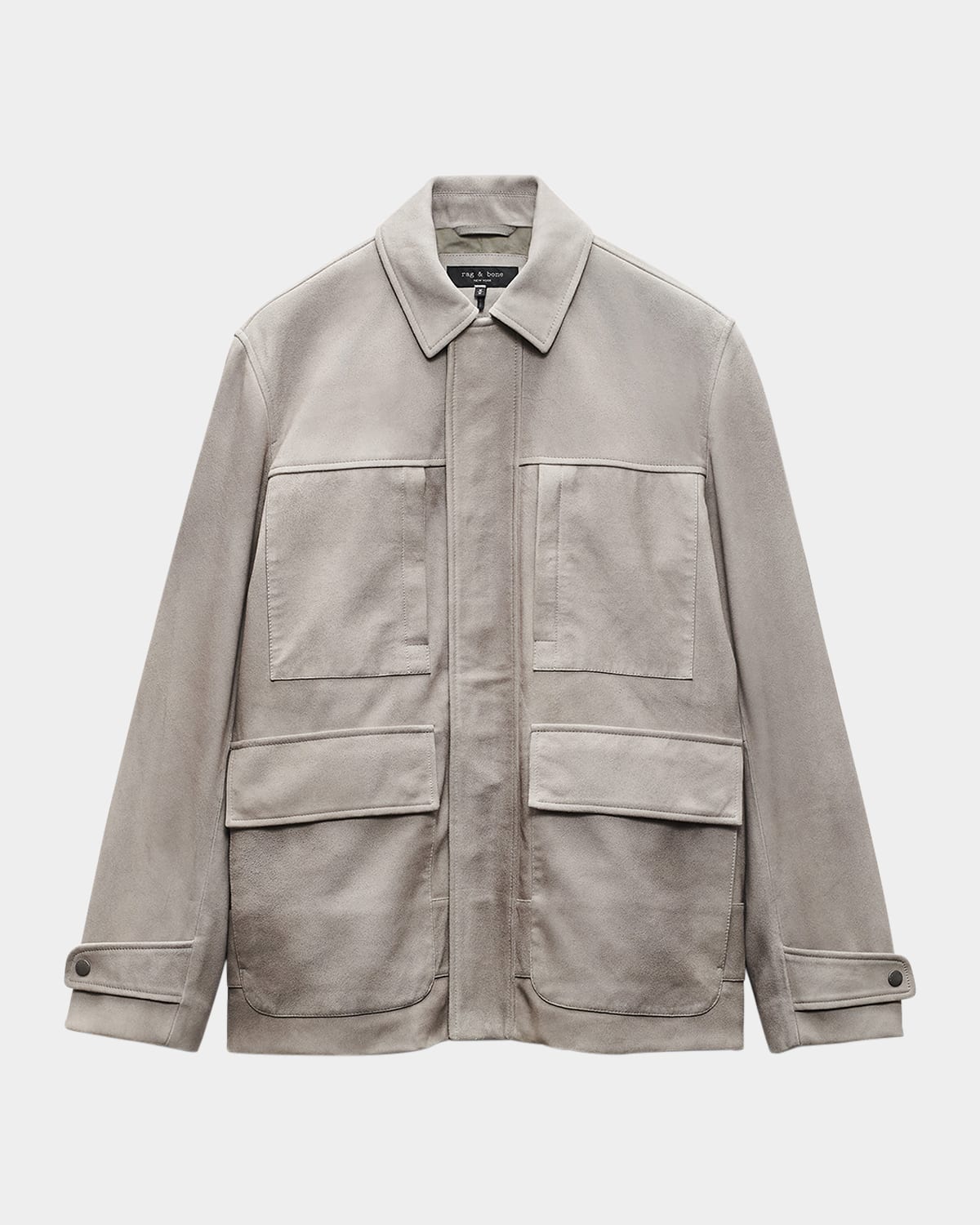Rag & Bone Men's Pace Suede Chore Jacket In Desert