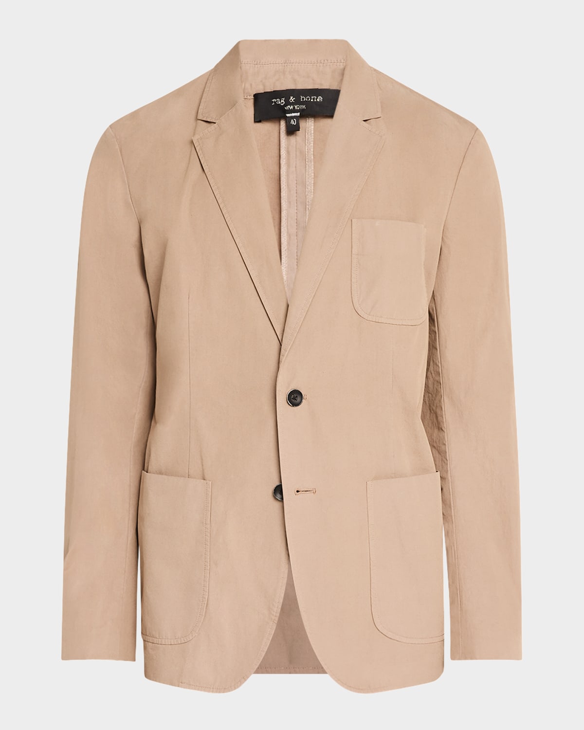 Rag & Bone Achilles Peached Cotton Blazer Desert Tau In Desert Tau