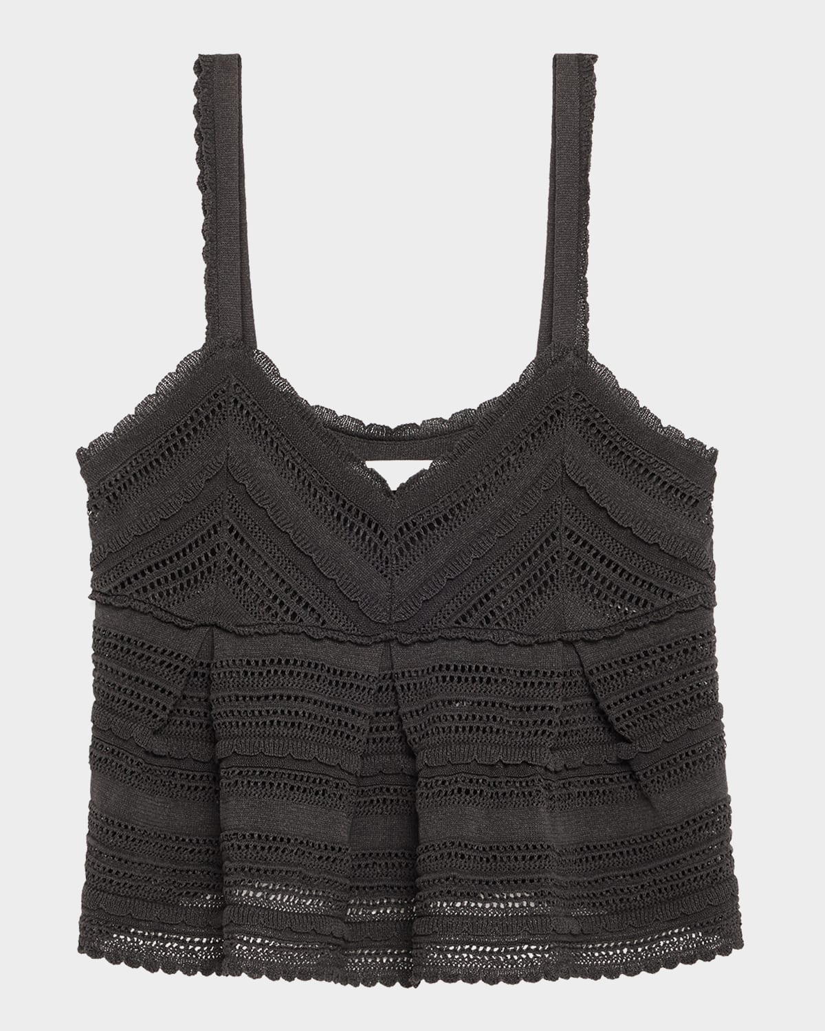 Zimmermann Lucky Lace Knit Tank Top