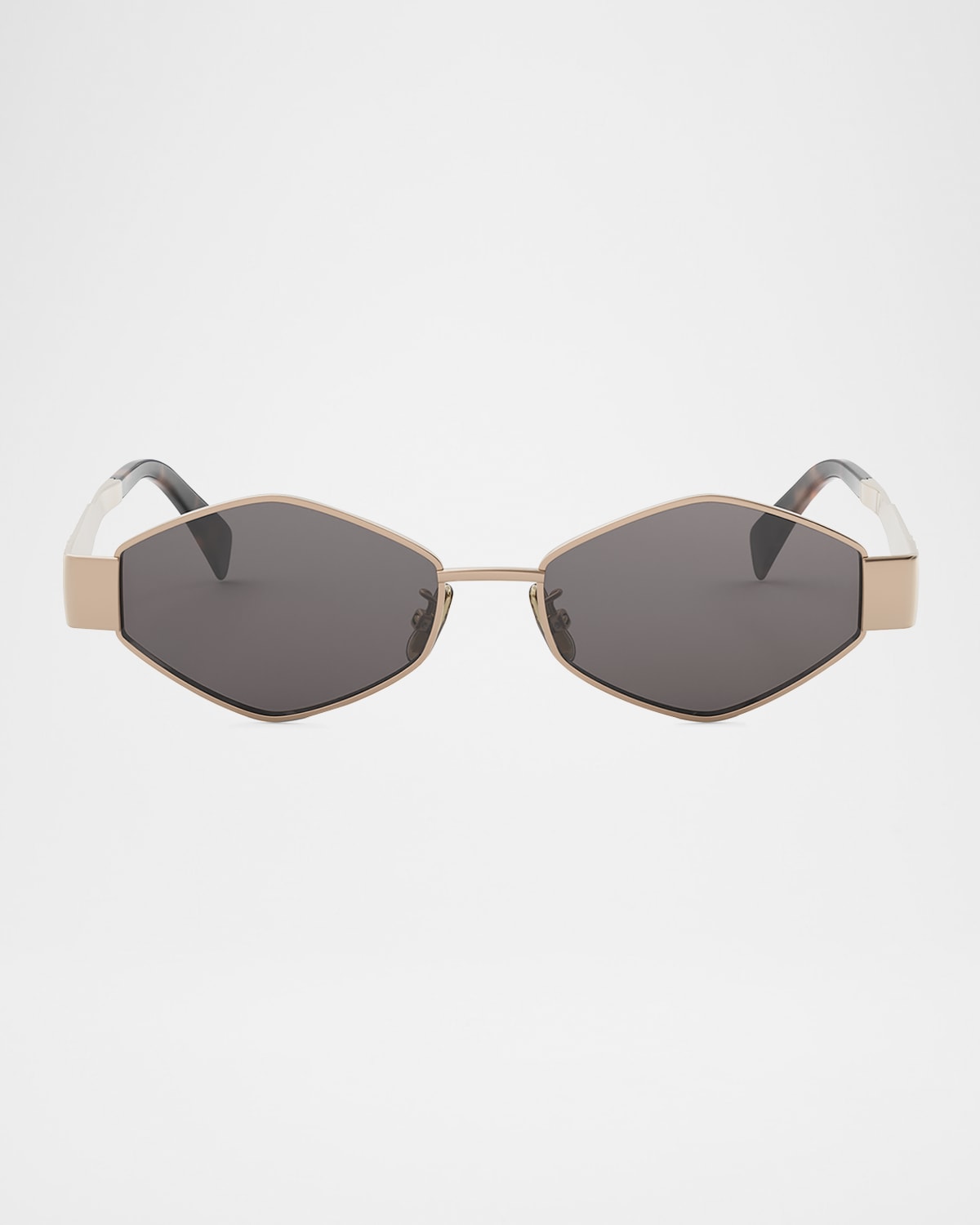 Celine Triomphe Geometric Metal Sunglasses