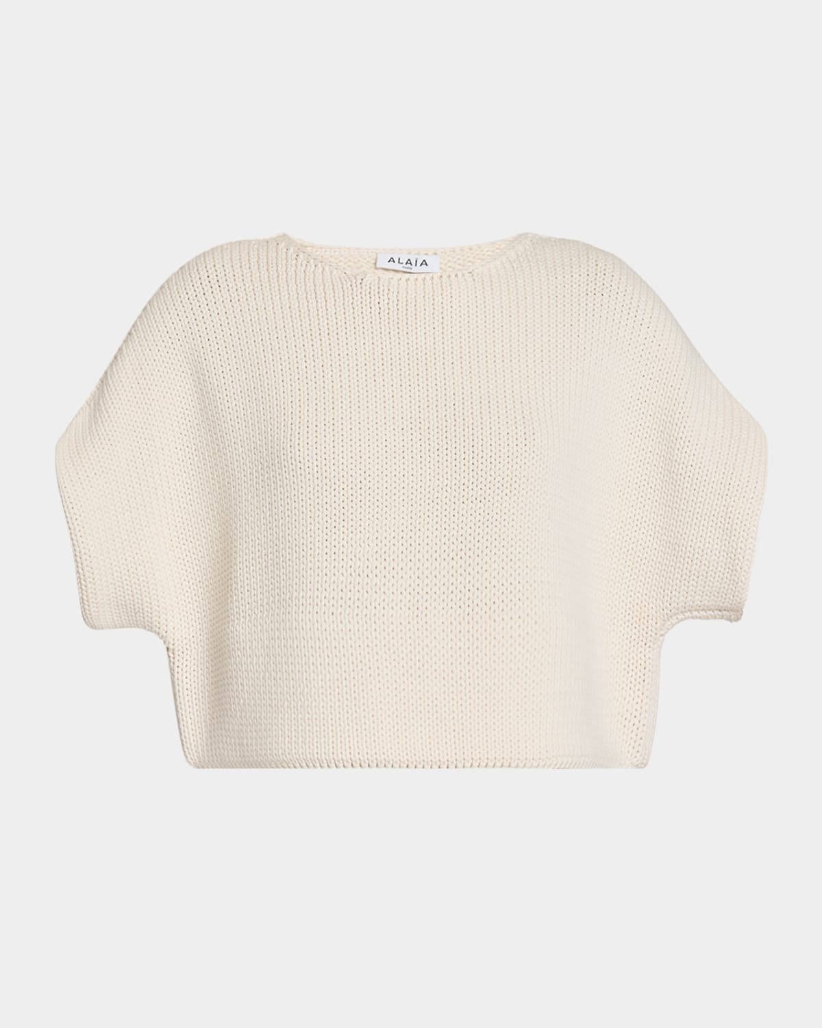 Alaïa Boxy Knit Crop Top