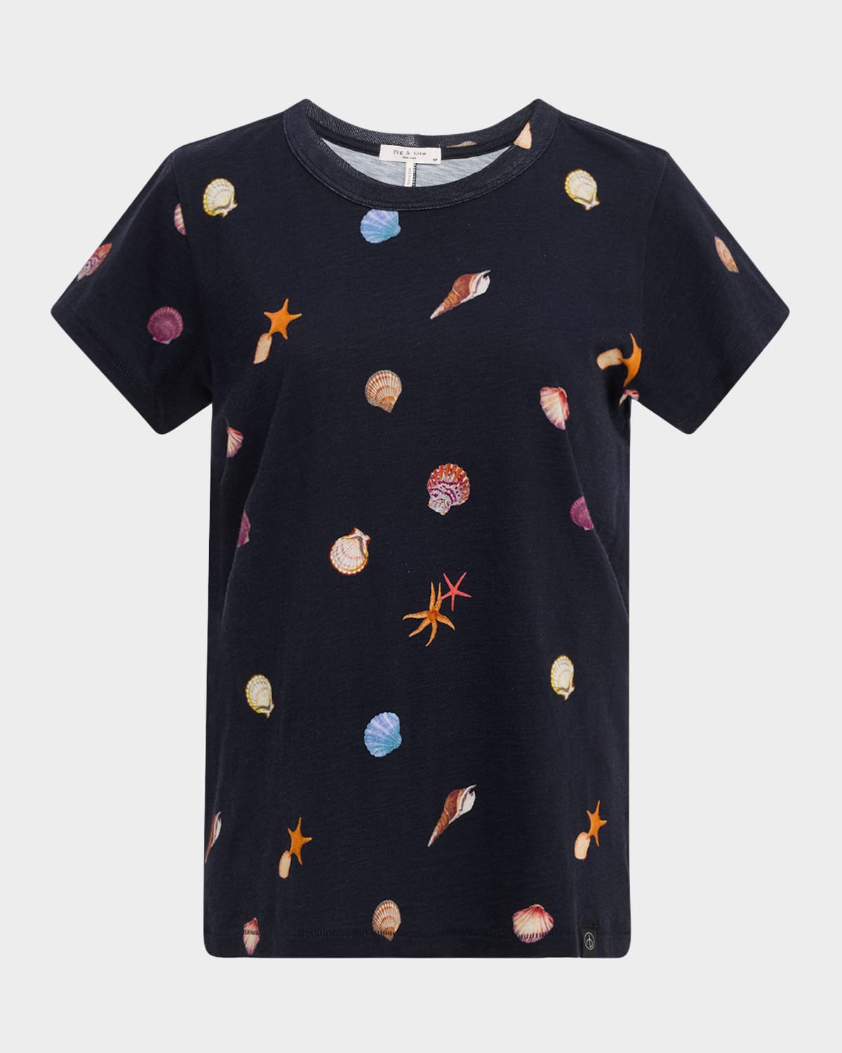 Rag & Bone Short-sleeve Allover Seashell Tee