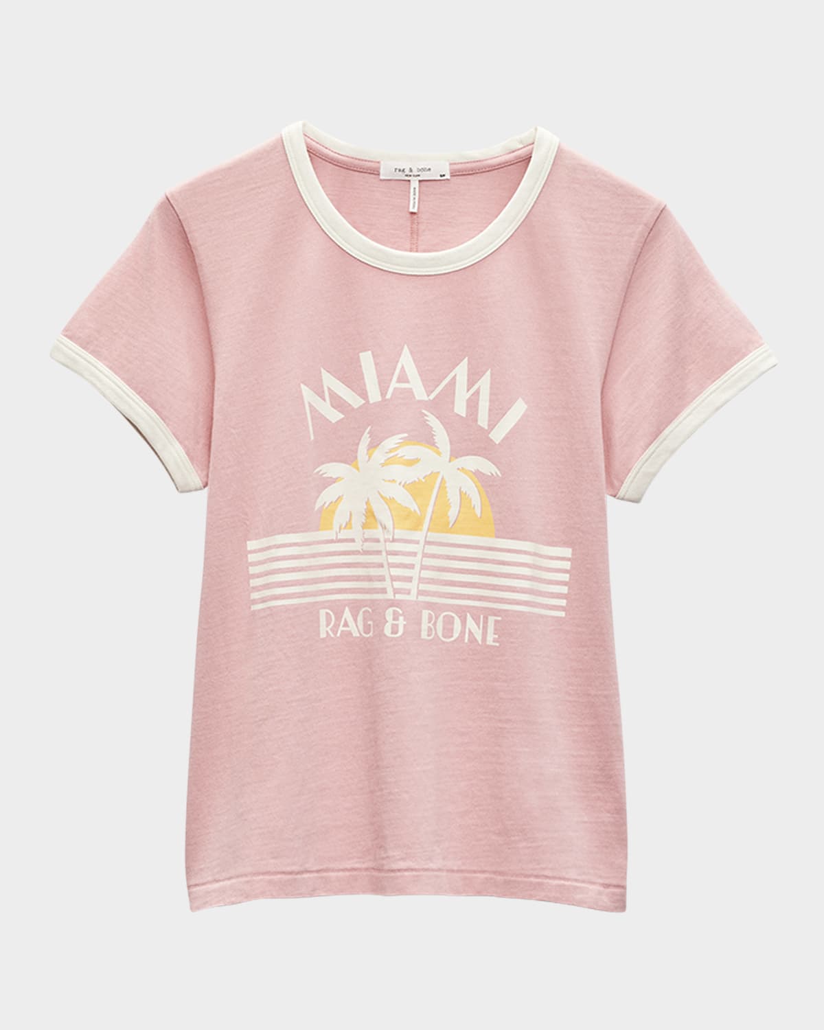 Rag & Bone Miami Boxy Ringer Tee