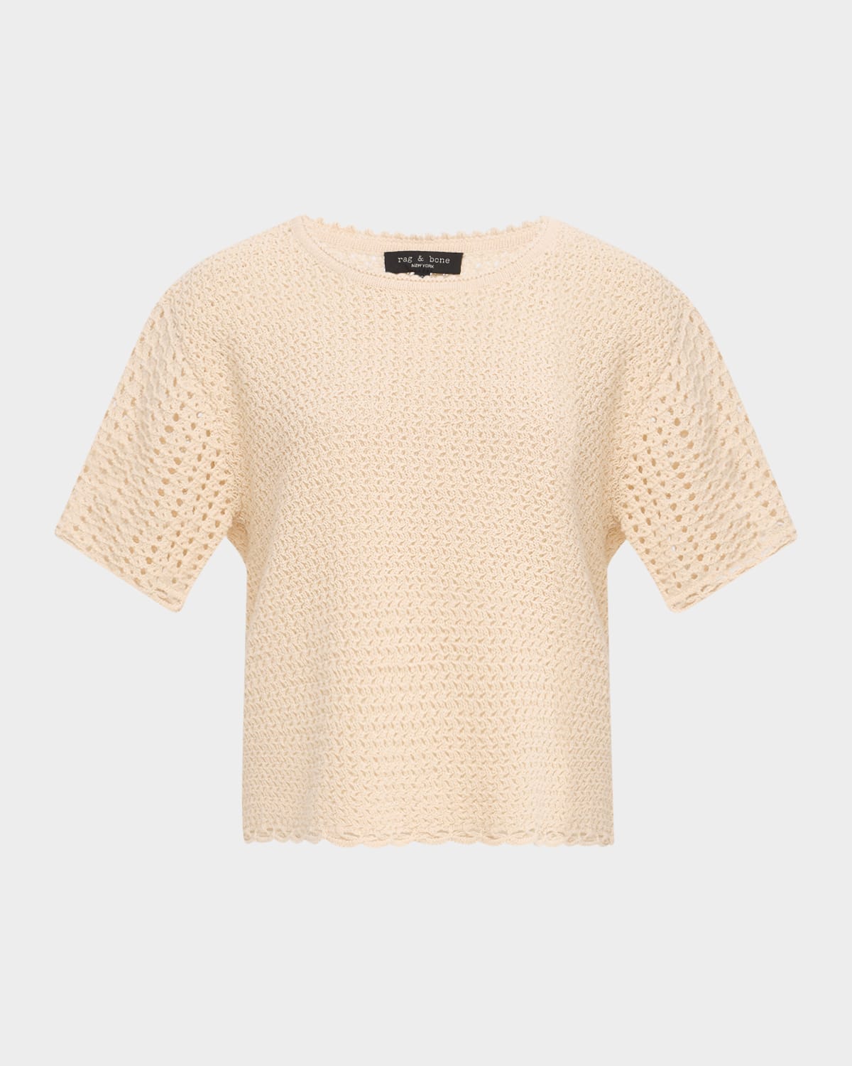Shop Rag & Bone Khloe Short-sleeve Crochet Top