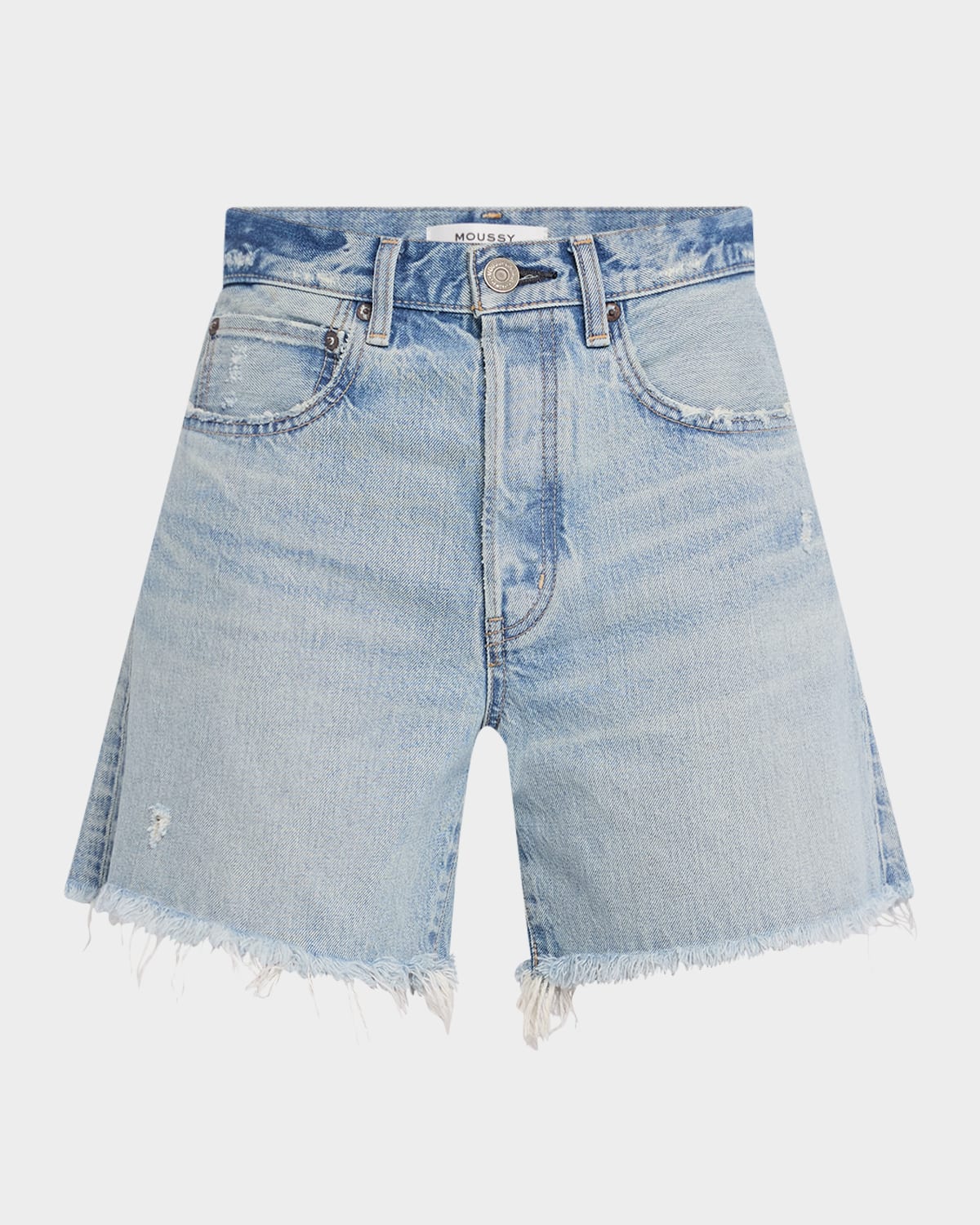 MOUSSY VINTAGE Nolita Frayed Denim Shorts