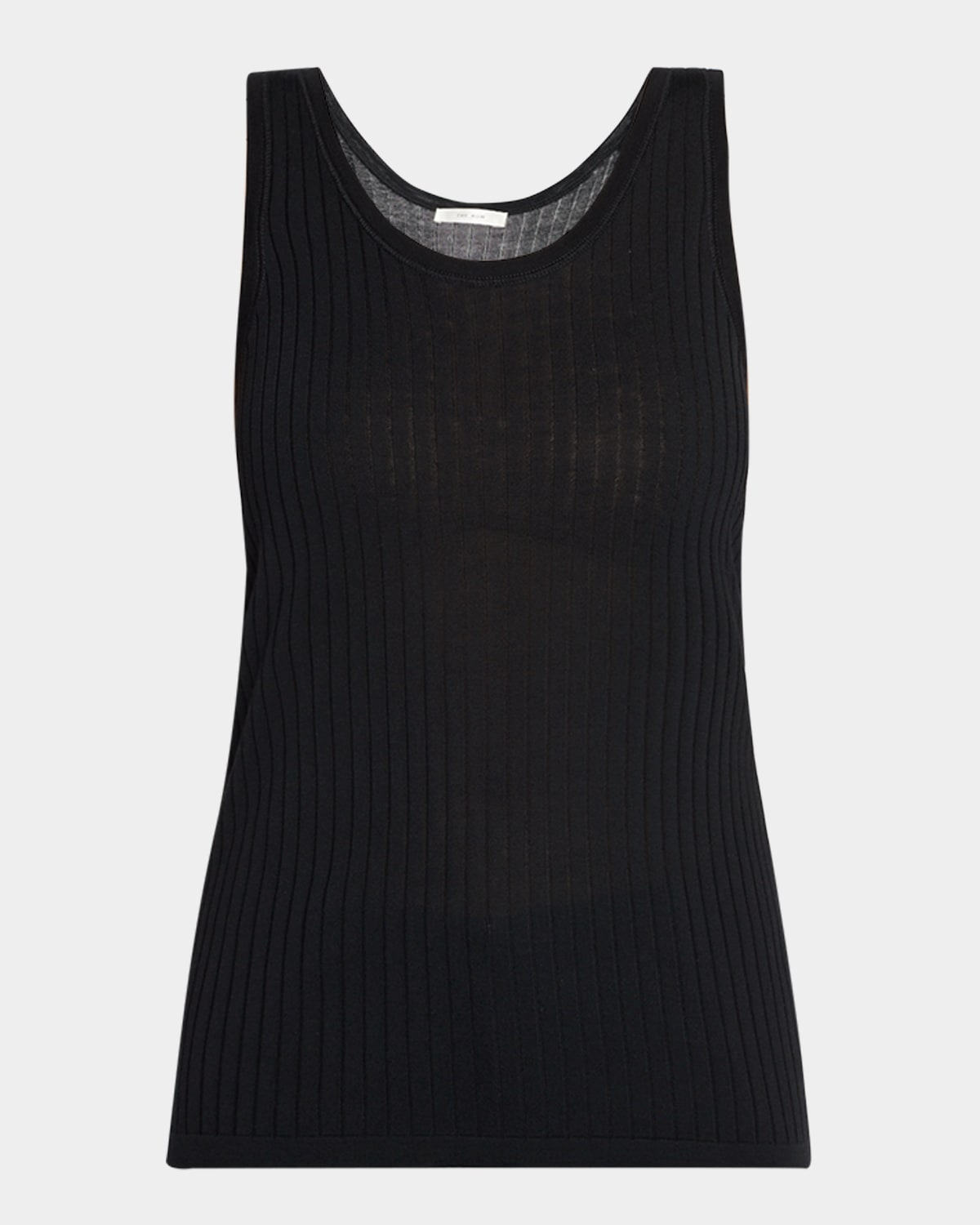 The Row Katara Rib Tank Top In Black