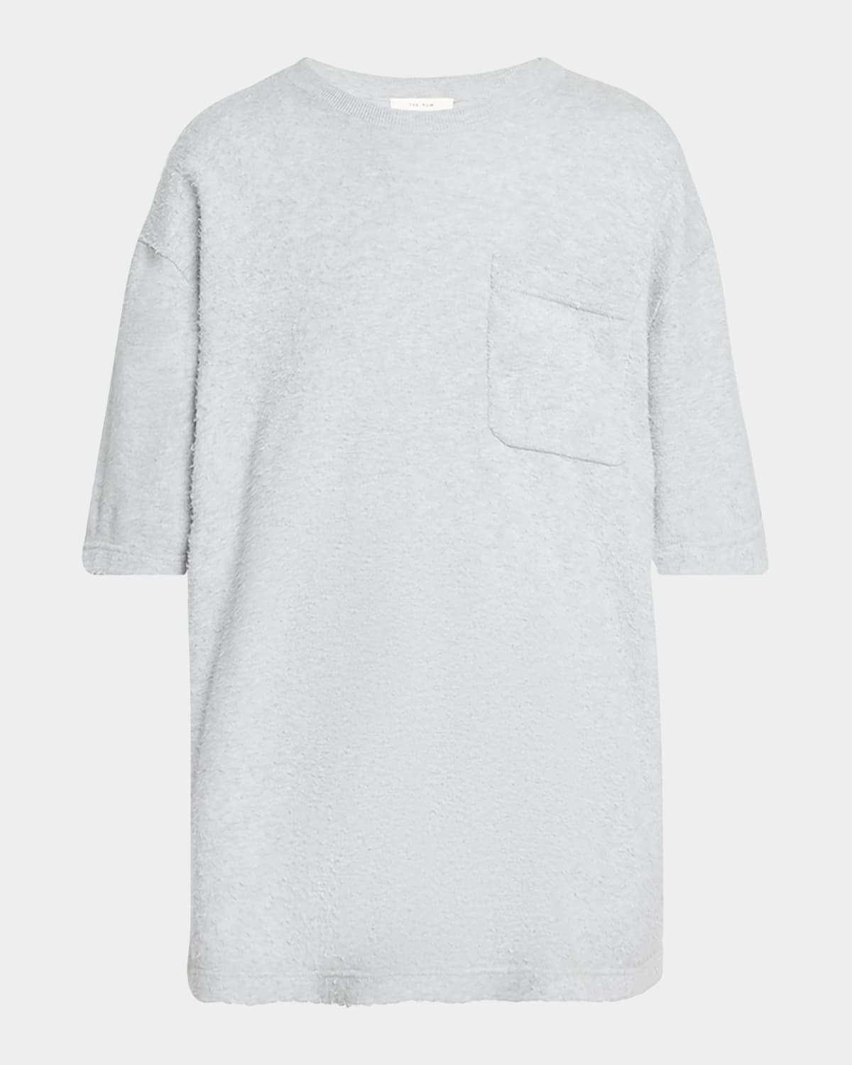 The Row Kaddy Textured Short-sleeve T-shirt In Gray