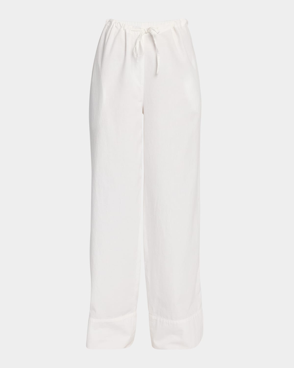 The Row Jugi Poplin Straight Pants In White