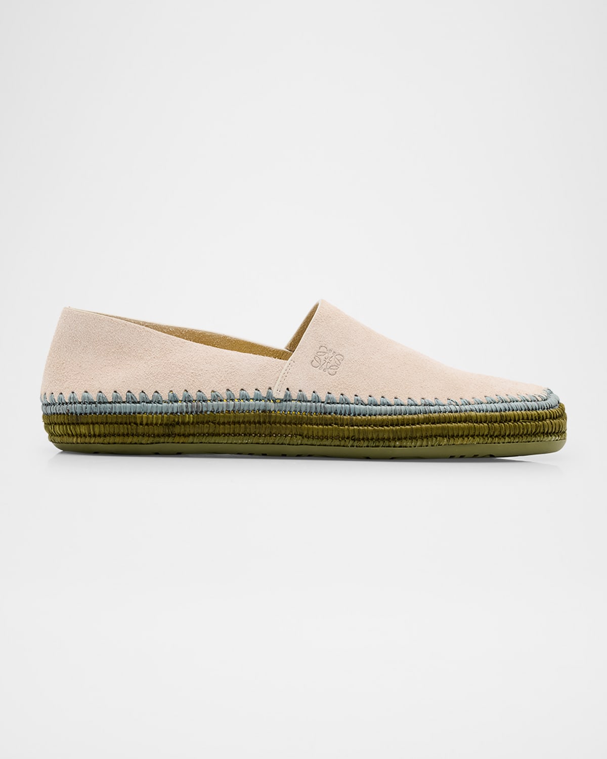 Men's Rio Suede and Raffia Espadrilles