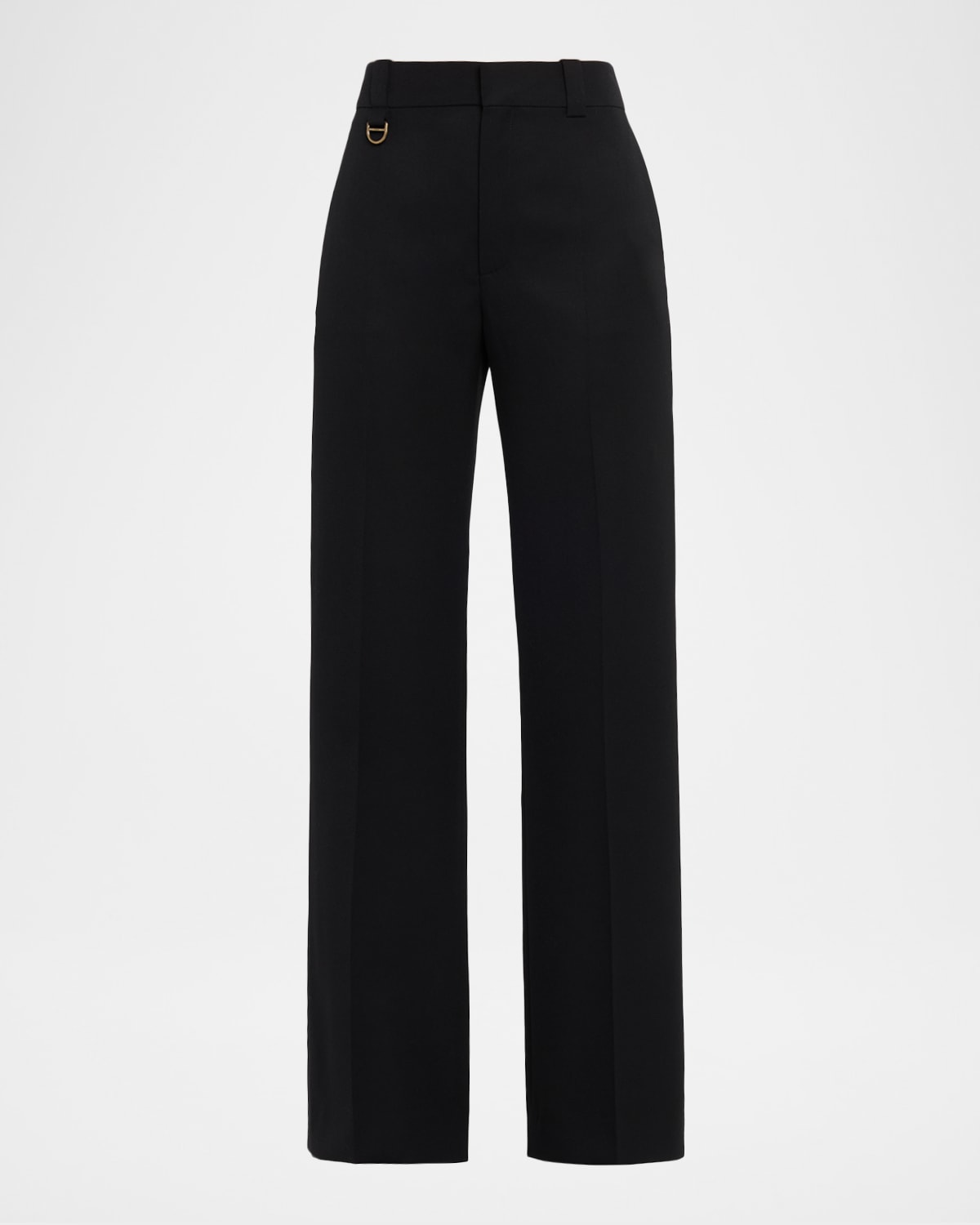 Chloé Tailored Stretch Wool Trousers In Black