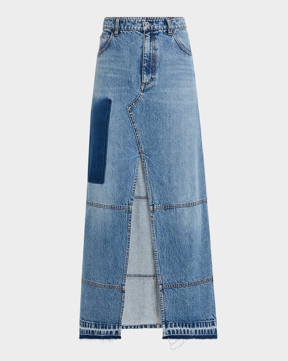 Co Treatment Denim Midi Skirt
