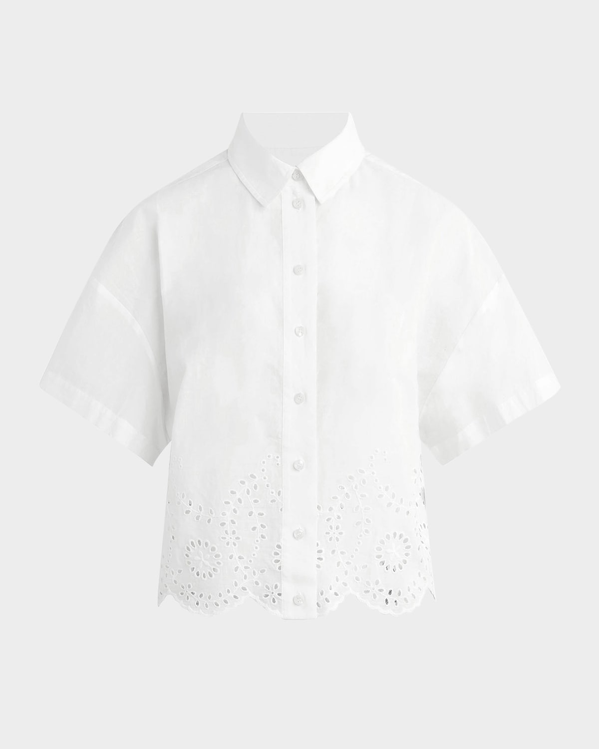 The Eyelet Short-Sleeve Shirt
