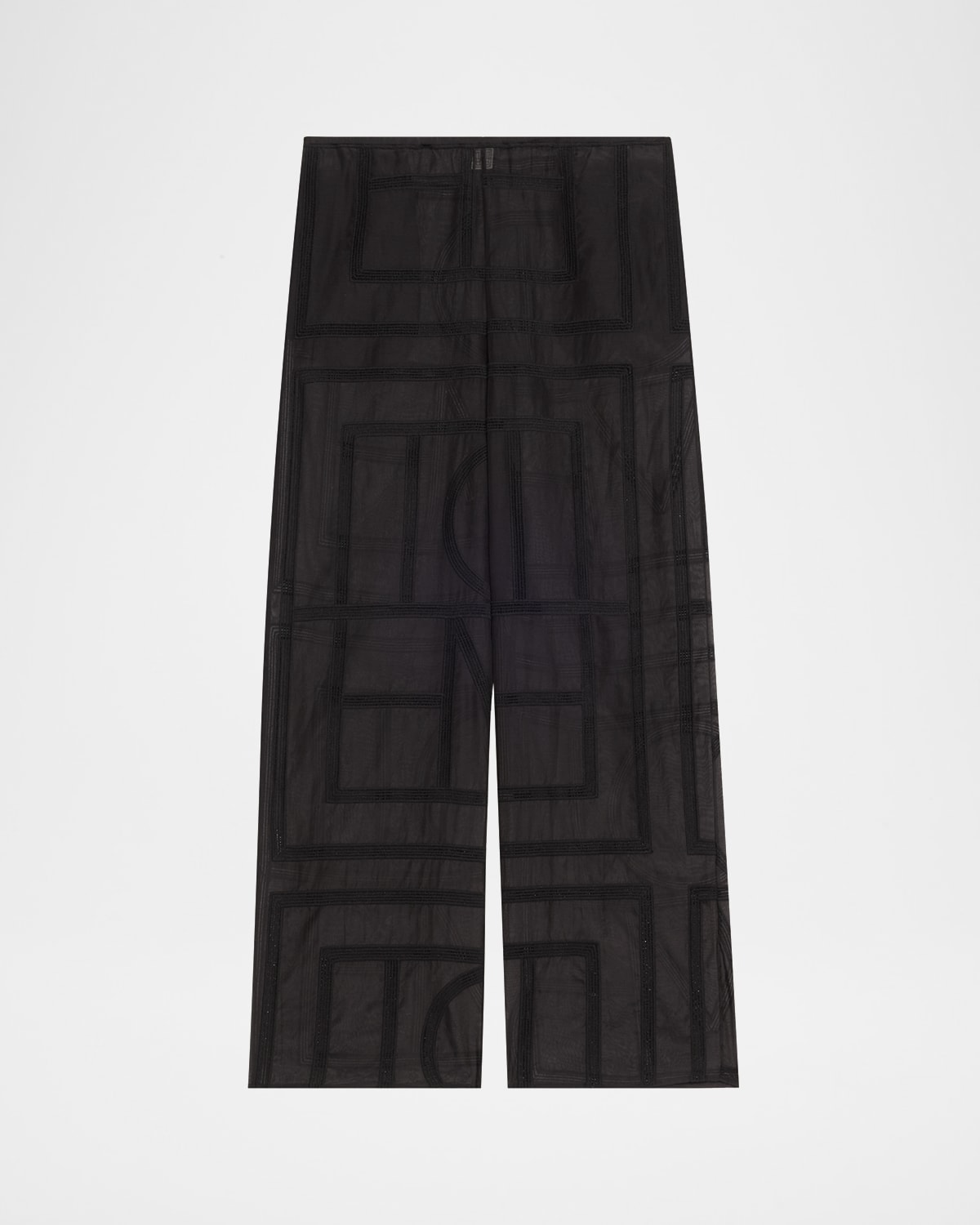 Totême Monogram Crochet Straight-leg Pajama Pants