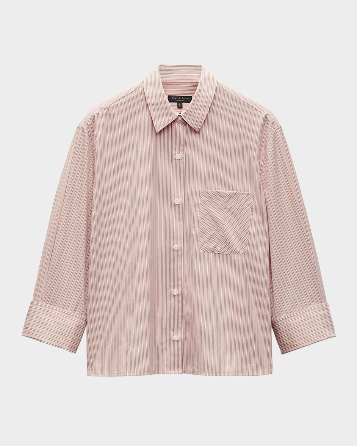 Rag & Bone Lucia Stripe Poplin Shirt