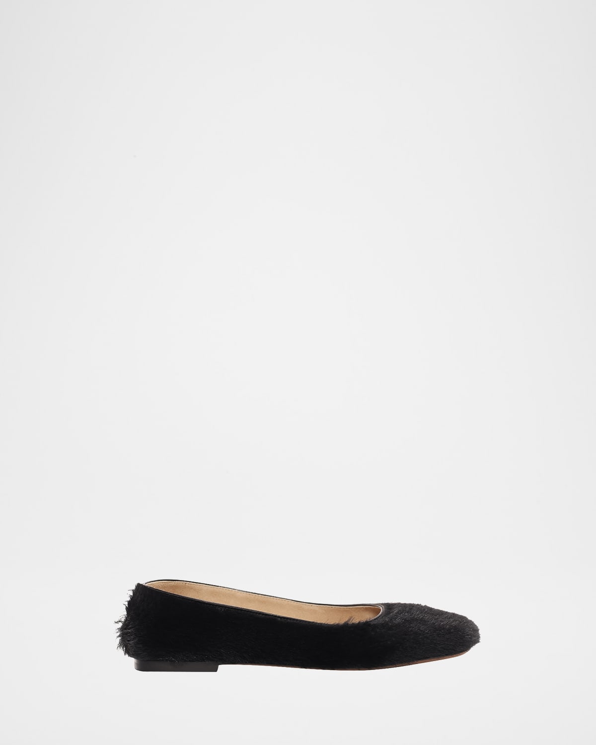 Pony Hair Ballerina Flats